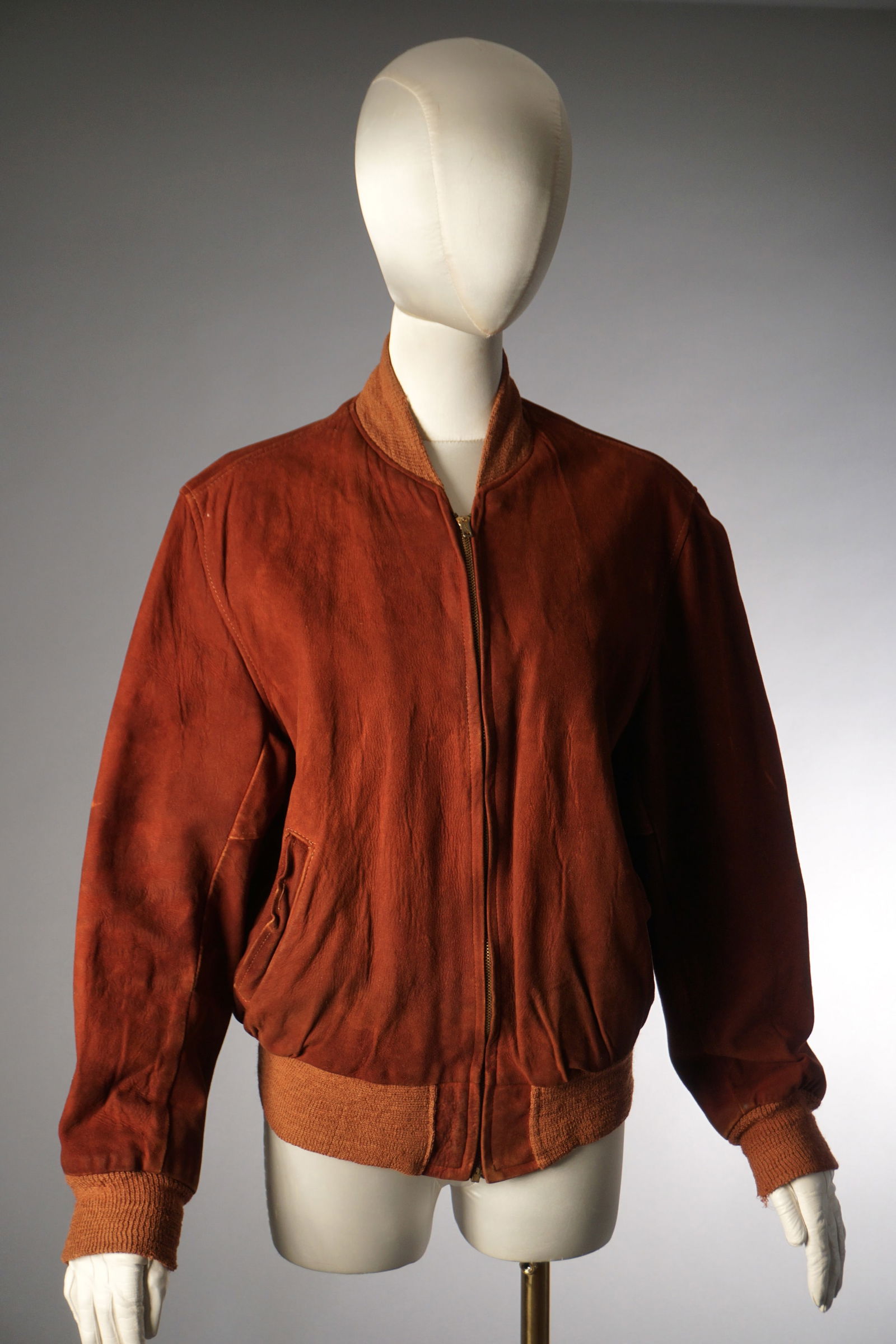 Men’s Vintage 1950s Sportswear Jacket Rich-Sher Suede Leather Jacket (1 of 13)