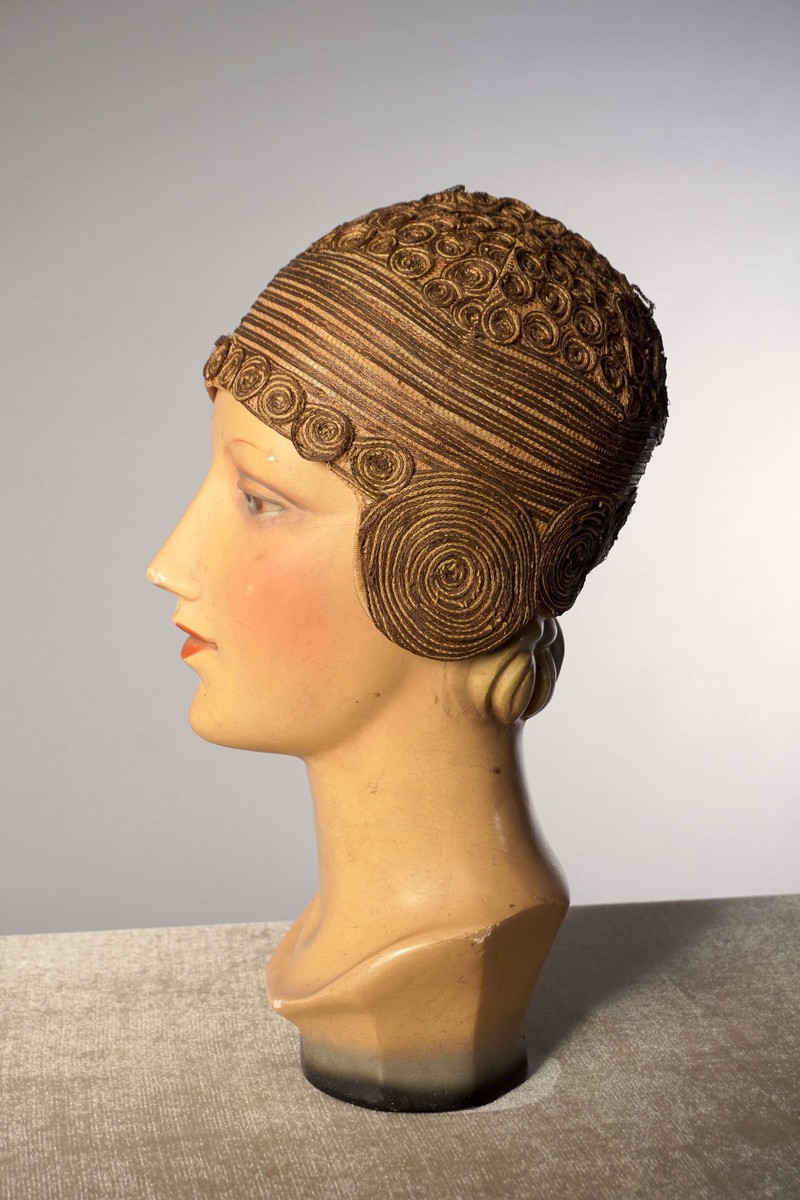 Vintage 1920s Hat Metallic Lamé Flapper Cloche (1 of 9)