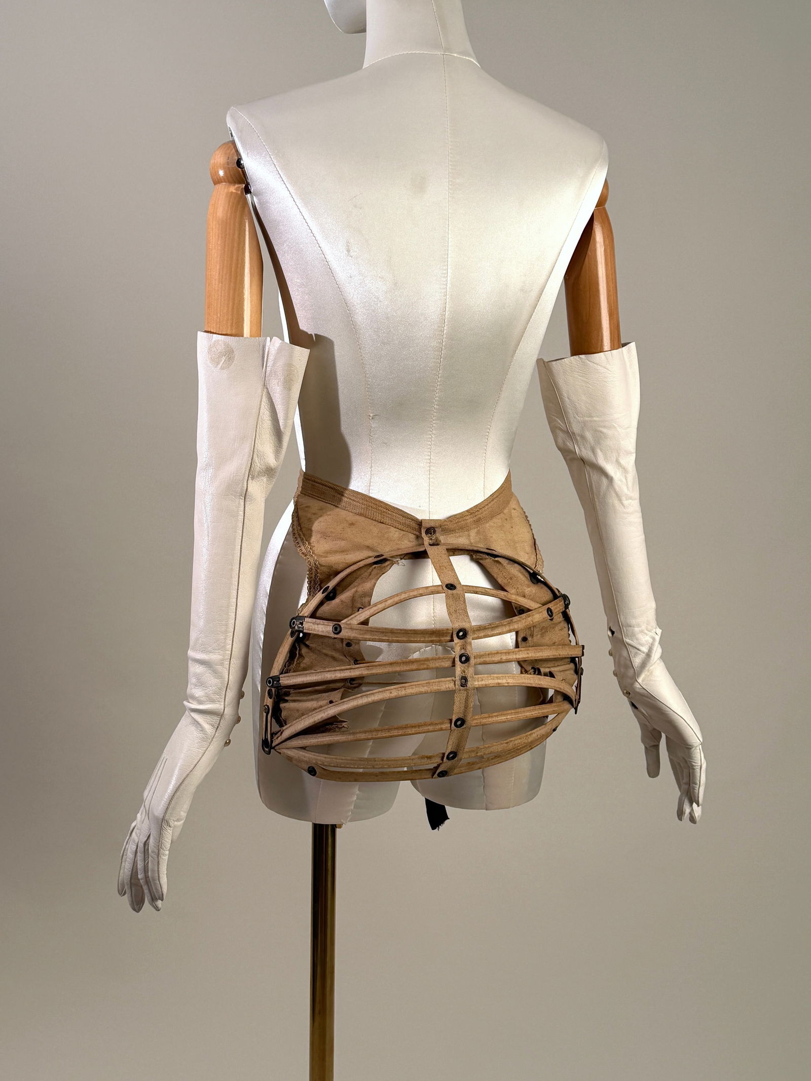 Antique 1880s Victorian Bustle Cage with Adjustable Harness (1 of 9)