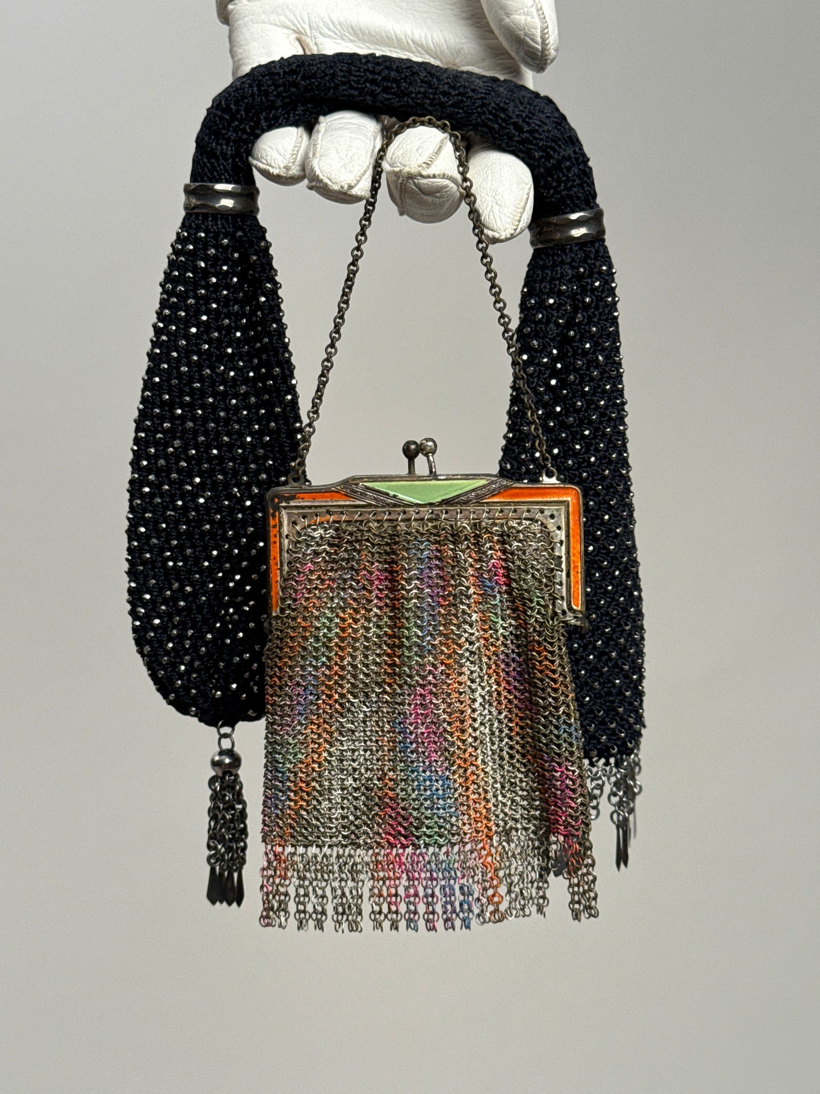 Group of Two Small Antique Purses, Mesh & Beaded (1 of 6)