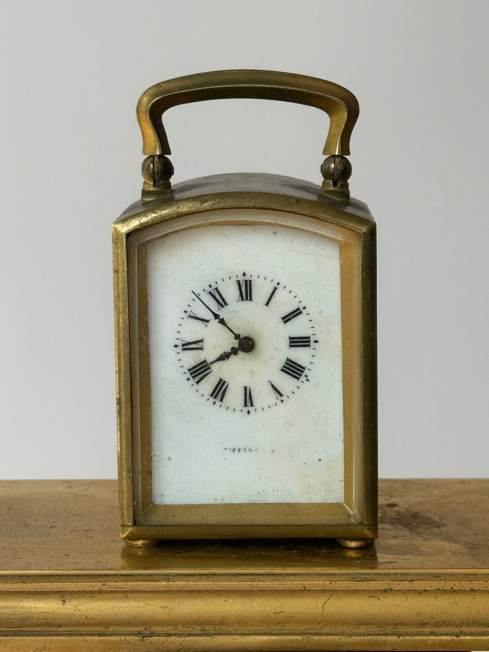 Tiffany Studios French Brass Carriage Clock (1 of 9)