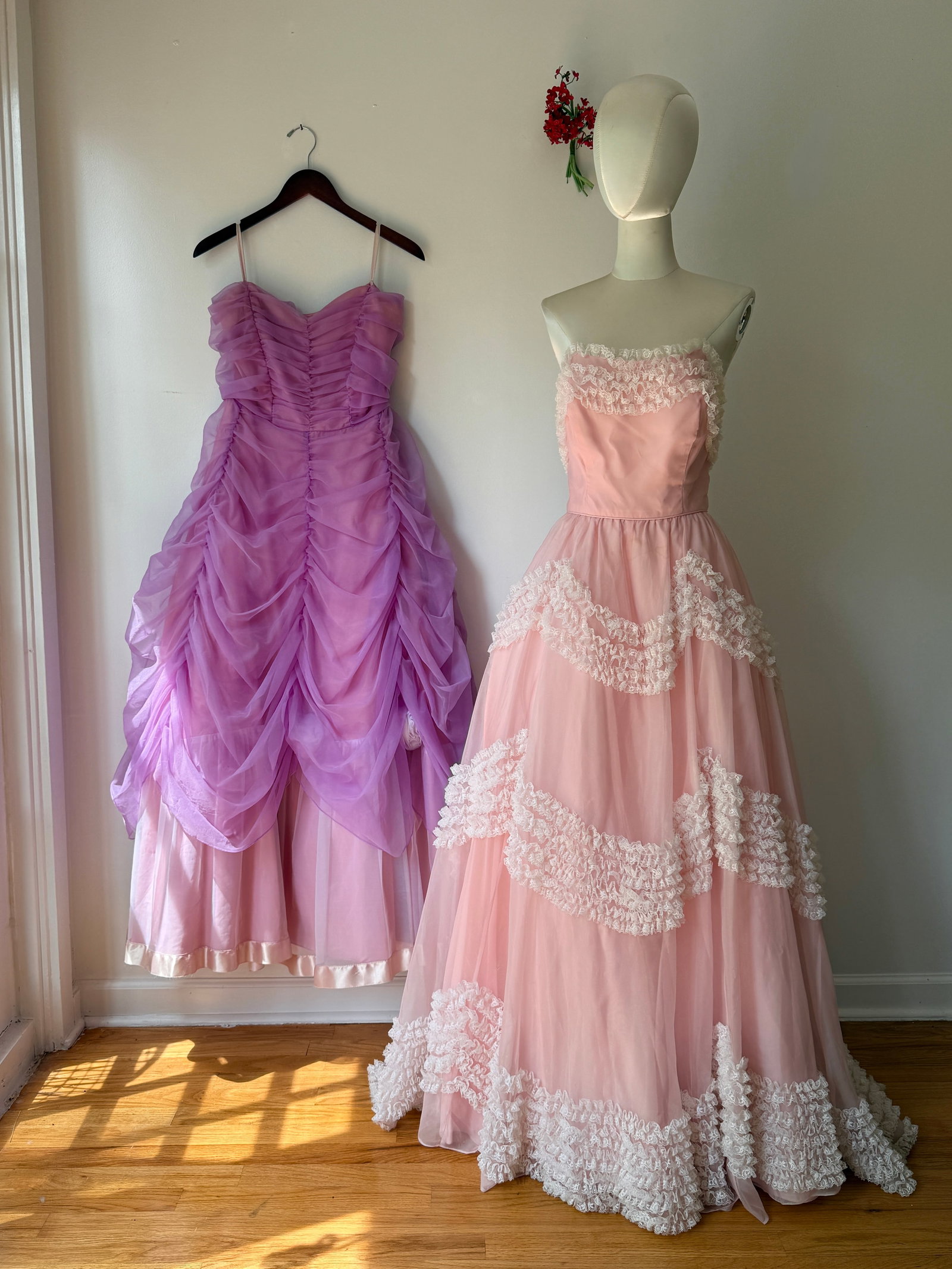 Two Vintage 1970s 80s Prom Dresses Ball Gowns (1 of 12)