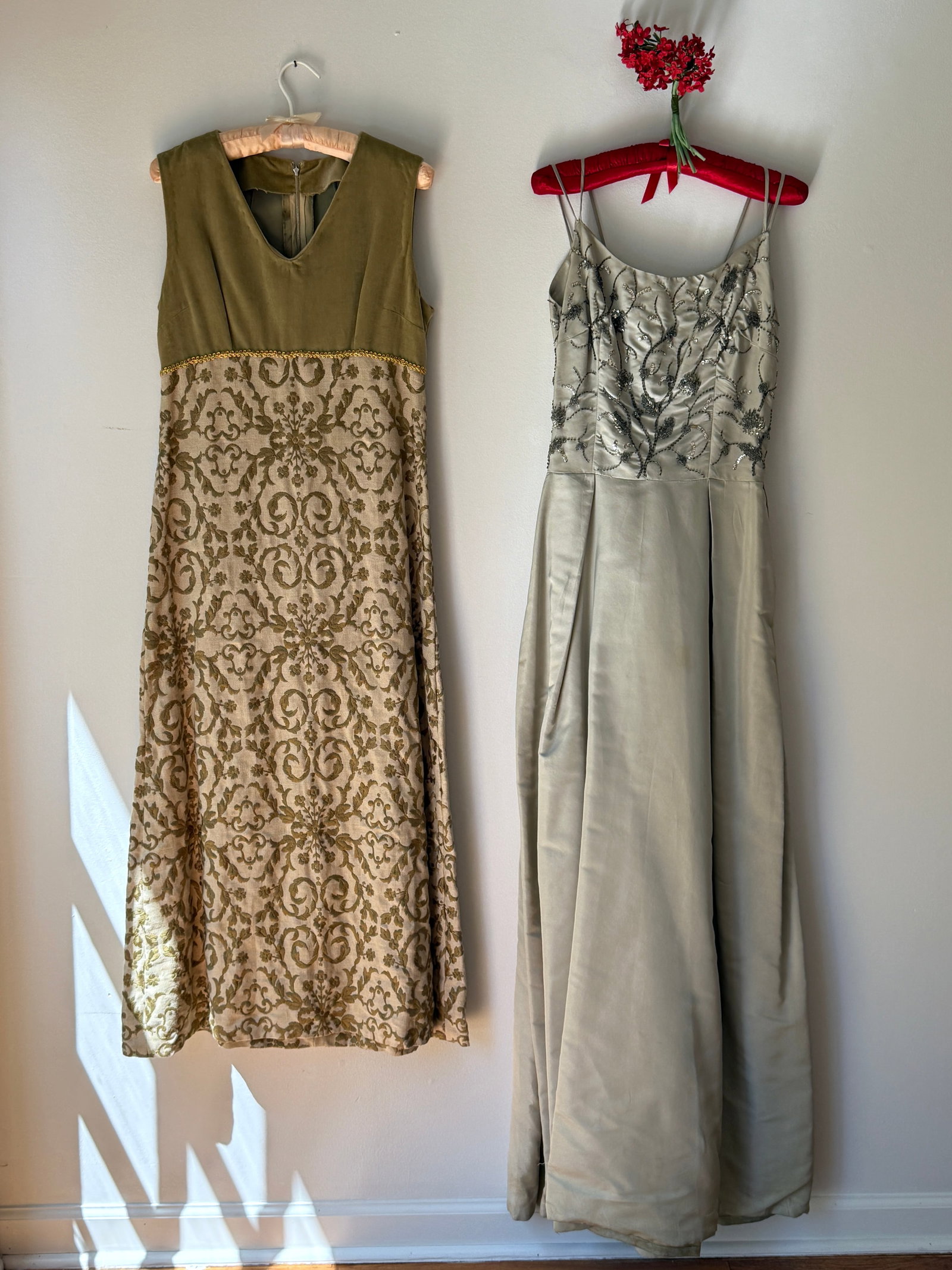 Vintage 1970s Tapestry & Beaded Dresses Group of Two (1 of 12)