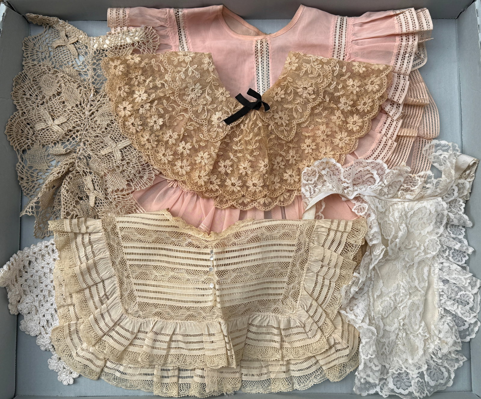 Antique Lace Embroidered Collars, 1920s-1940s (1 of 11)