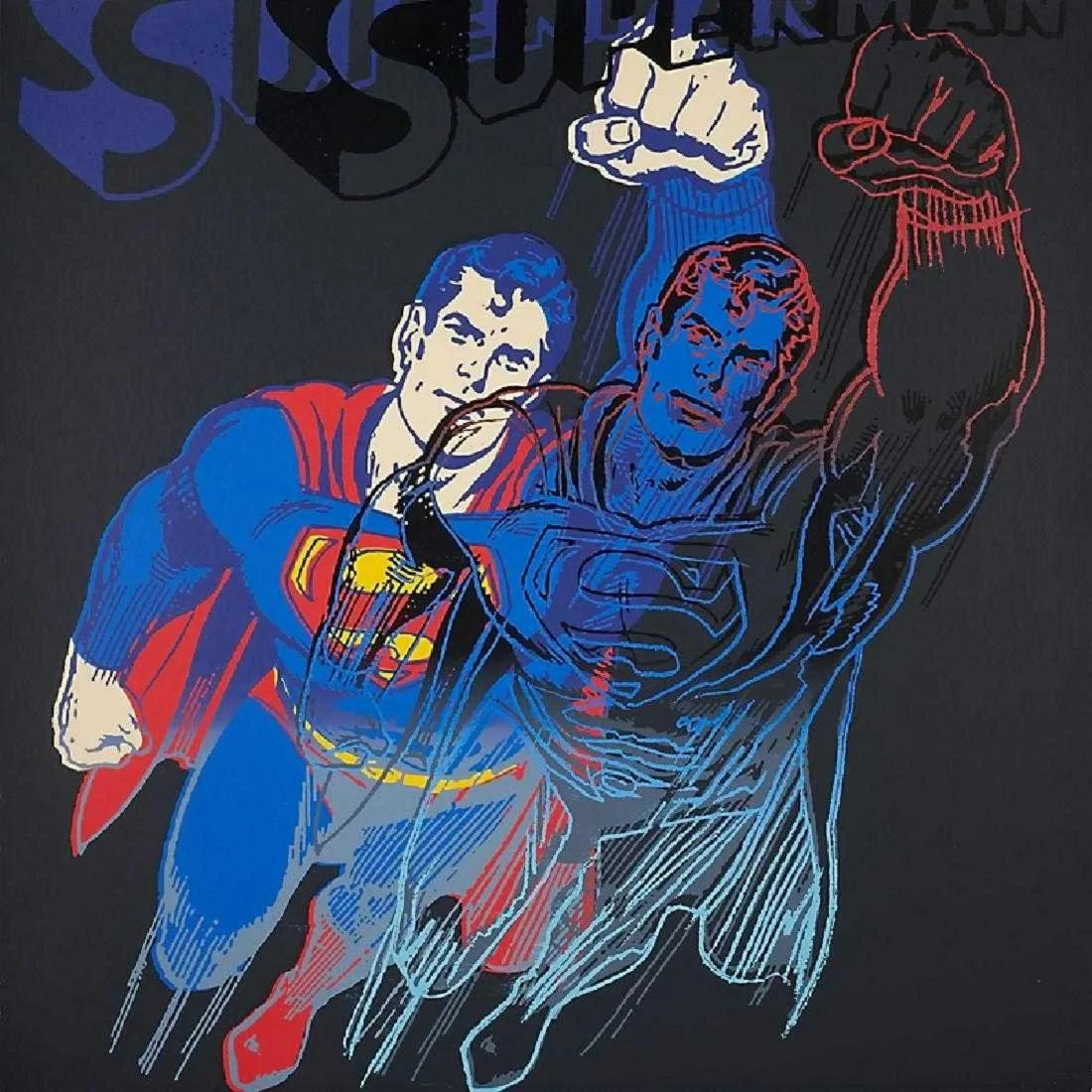 After Andy Warhol Myths Portfolio: AFTER ANDY WARHOL Superman, Santa Claus, The Witch, Mammy, Mickey Mouse, Howdy Doody, Dracula, The Shadow, The Star, and Uncle Sam,1981 10 Screenprints in colors, each has diamond dust except Dracula 