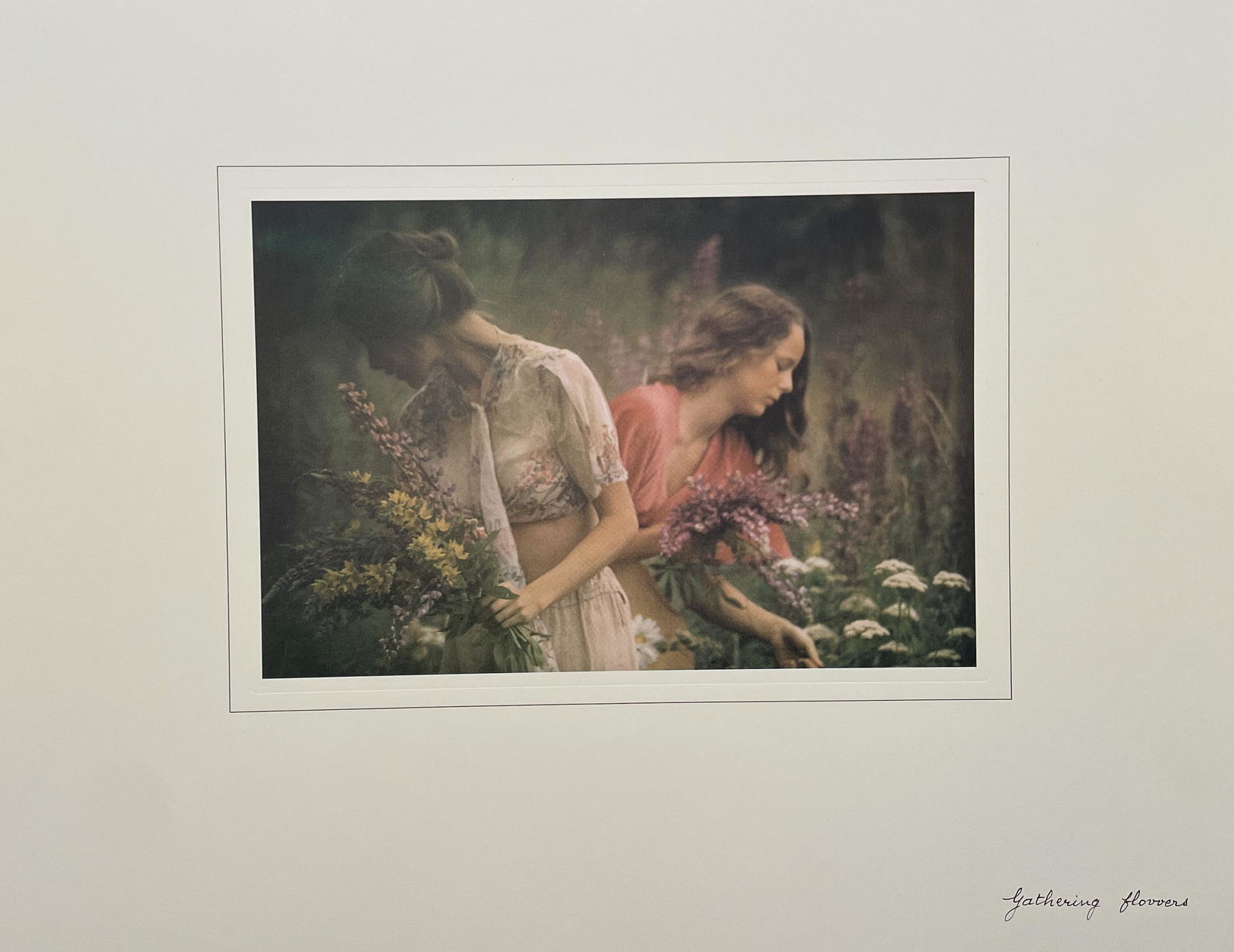 David Hamilton - Gathering Flowers: DAVID HAMILTON (1933-2016) Gathering Flowers Print in Colors 11 3/4" x 15" David Hamilton was a British photographer and film director known for his nude photographs of adolescent girls. Often controv