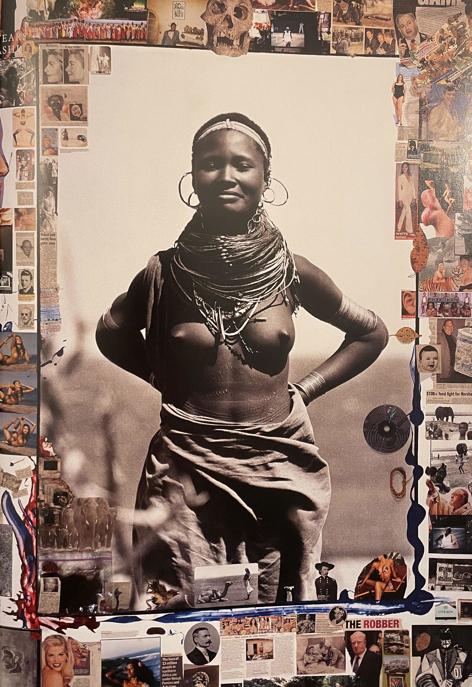 Peter Beard - Agnes of El Molo Bay Loigalani Lake Rudolf: PETER BEARD (1938-2020) Agnes of El Molo Bay Loigalani Lake Rudolf Print in Colors, Printed in the 2000s 8 1/4" x 12 1/4" Peter Beard was an American photographer best known for his documentary images