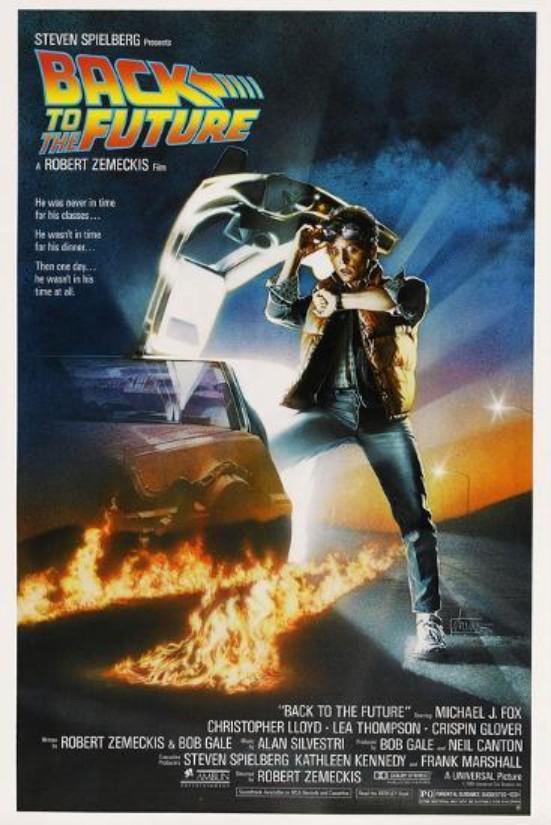 Back to the Future Movie Poster, 1985: BACK TO THE FUTURE Movie Poster 36" x 54"