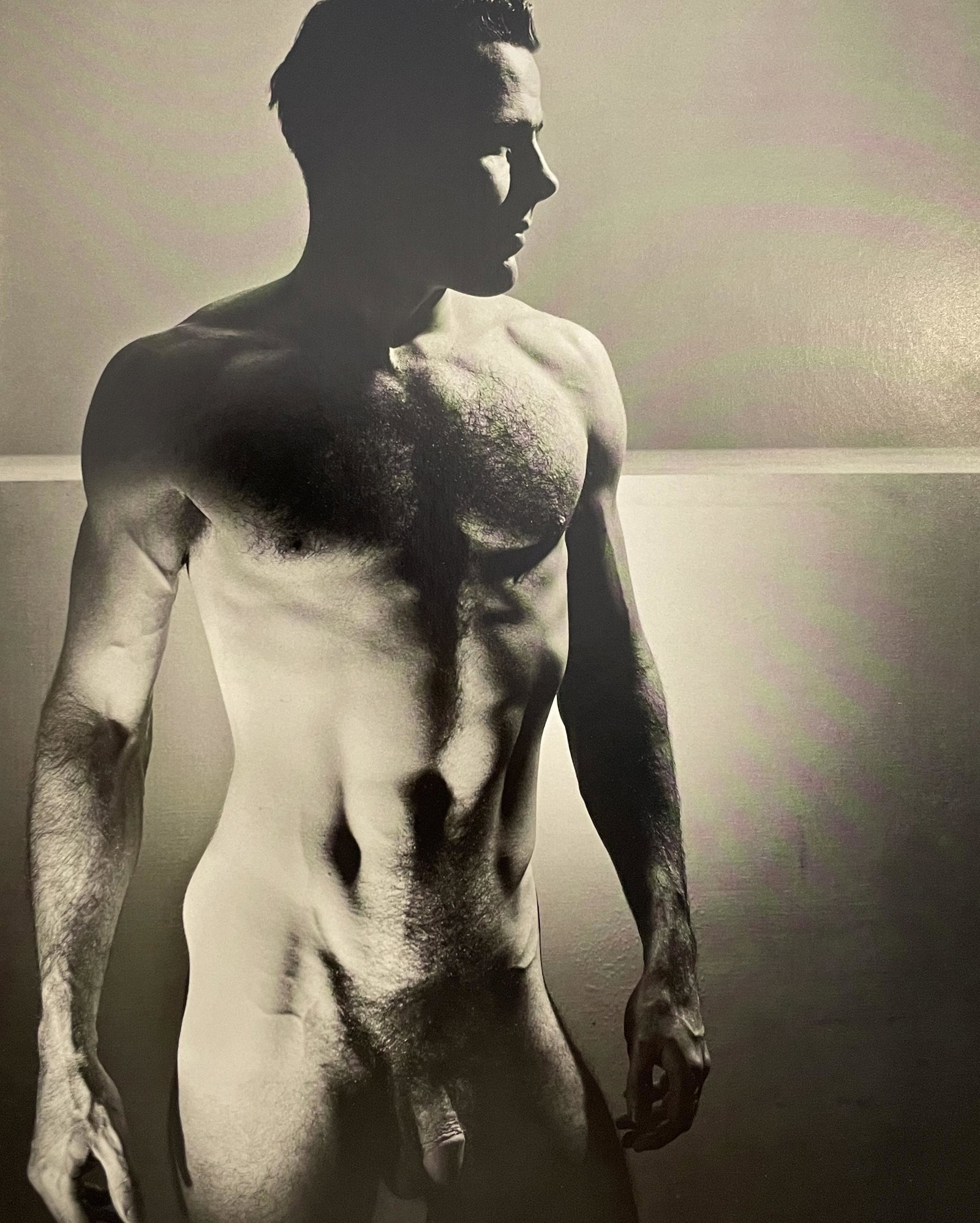 George Platt Lynes - Male Nude: GEORGE PLATT LYNES (1907-1955) Male Nude Print in Colors, Printed in the 2010s 9 3/4" x 12" George Platt Lynes was an American fashion photographer. His grayscale work is characterized by its sexual a