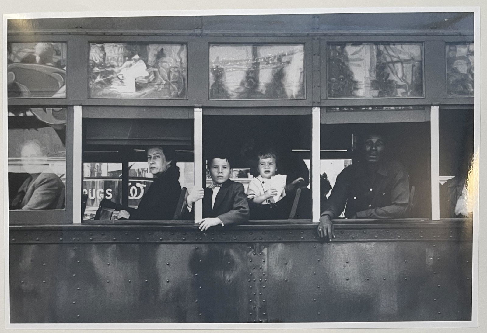 Robert Frank - Trolley, New Orleans - Silver Gelatin: ROBERT FRANK (1924-2019) Trolley, New Orleans, 1955 Silver Gelatin, Printed Later 8" x 12"