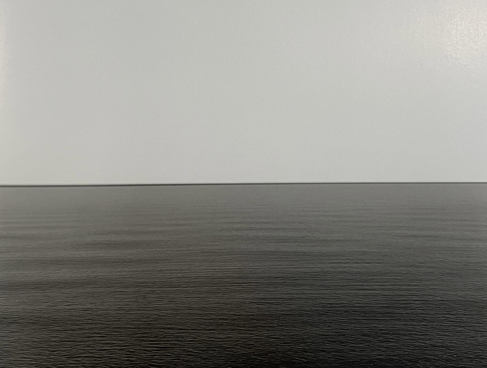 Hiroshi Sugimoto - Lake Superior, 2003: HIROSHI SUGIMOTO (B. 1948) Lake Superior, Eagle River, 2003 Print in Colors 6 1/2" x 8 1/2" Hiroshi Sugimoto is a contemporary Japanese photographer whose esoteric practice explores memory and time. U
