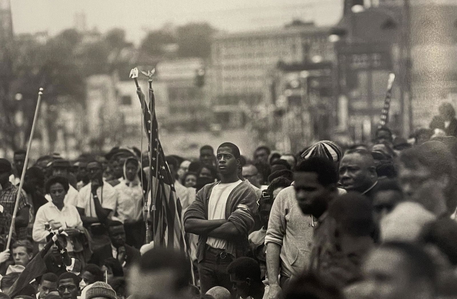 Bruce Davidson - Selma to Montgomery March, 1965: BRUCE DAVIDSON (B. 1933) Selma to Montgomery March, 1965 Print in Colors, Printed in the 2000s 6 1/4" x 9 1/2" Bruce Davidson is an American photographer known for capturing images of communities and