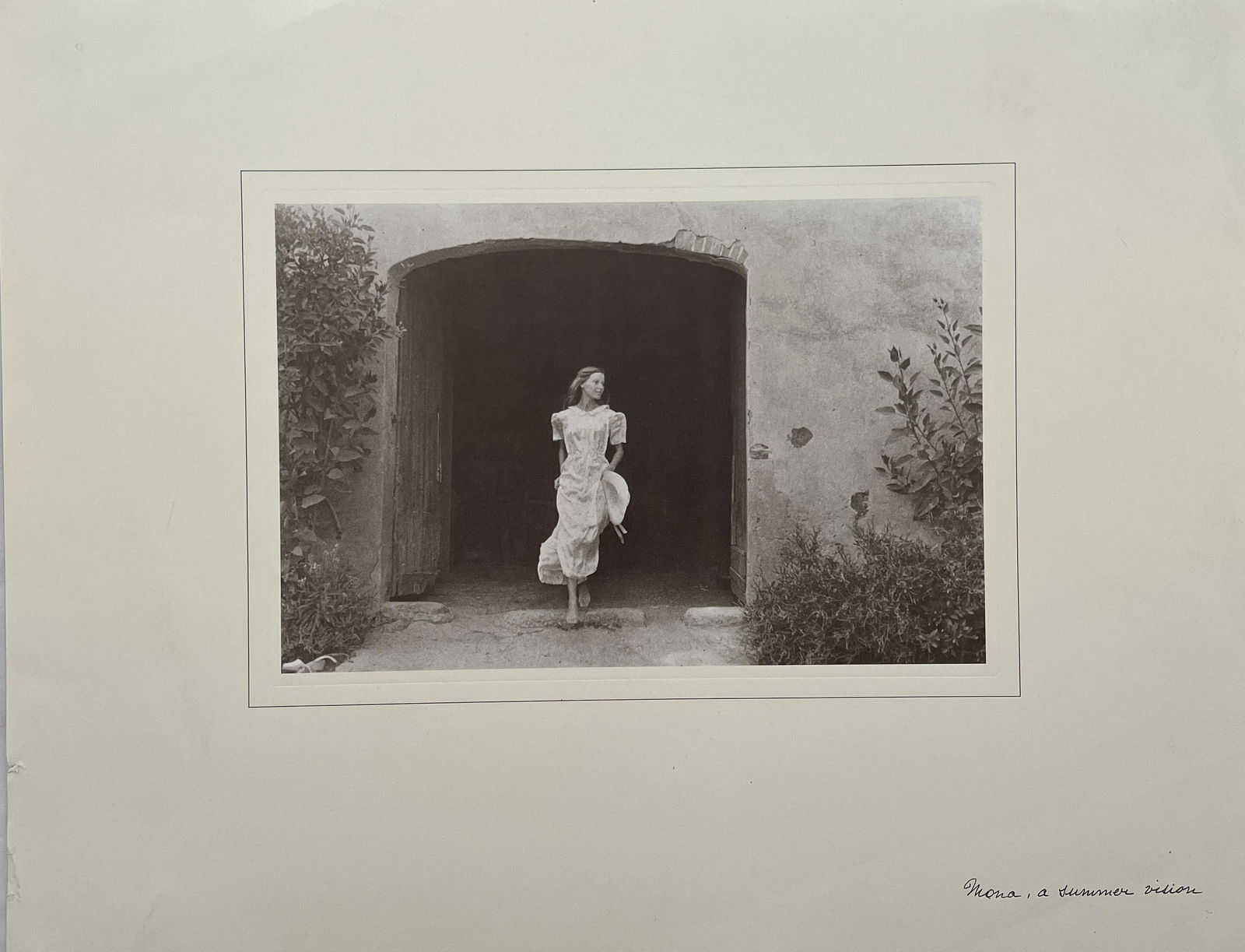 David Hamilton - Mona, A Summer Vision: DAVID HAMILTON (1933-2016) Mona, A Summer Vision Print in Colors 11 3/4" x 15" David Hamilton was a British photographer and film director known for his nude photographs of adolescent girls. Often con