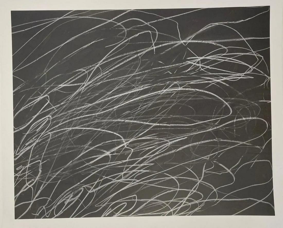 Cy Twombly - Untitled, Offset Lithograph: CY TWOMBLY (1928-2011) Untitled Offset Lithograph in Colors 20 1/2" x 25 1/2"