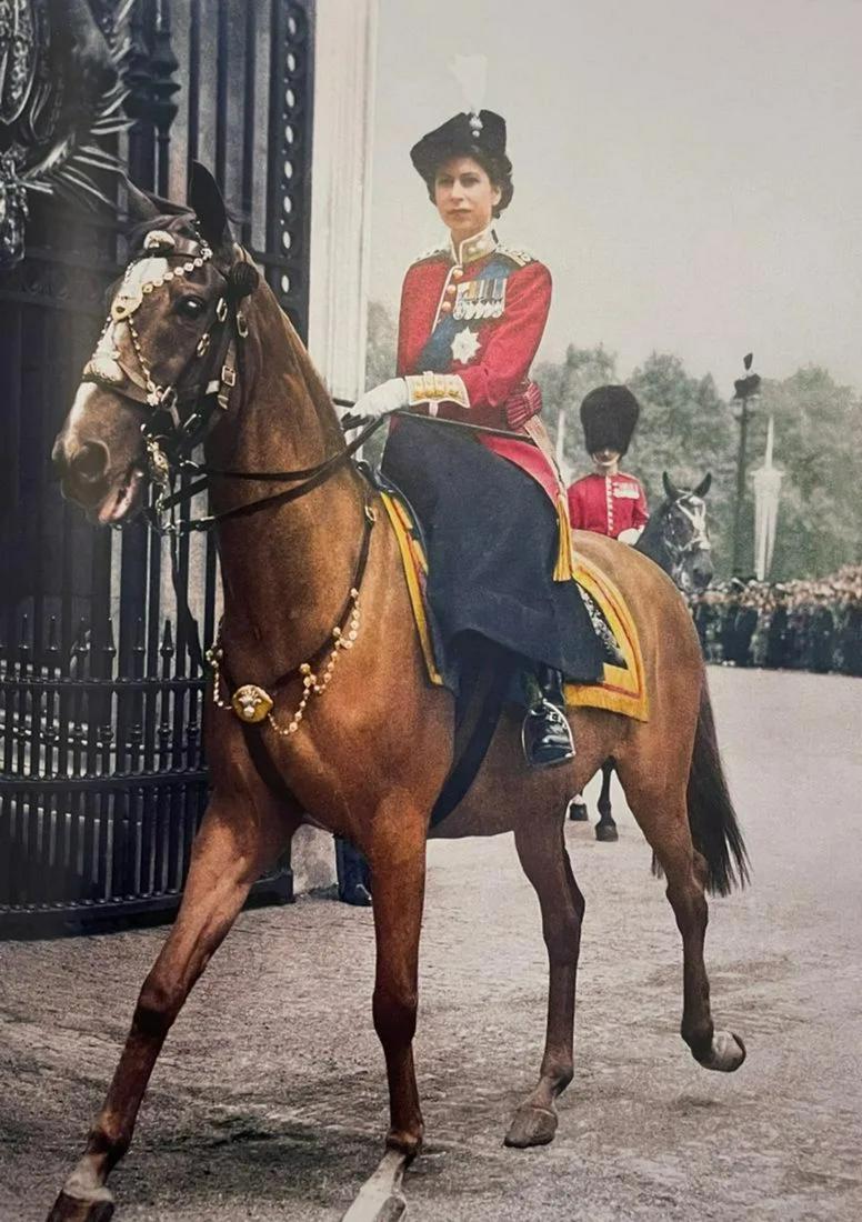 Queen Elizabeth II - As a Princess, 1948: QUEEN ELIZABETH II (1926-2022) Photographed by Cecil Beaton as a Princess, 1948 Print in Colors 9 3/4" x 13 1/4"