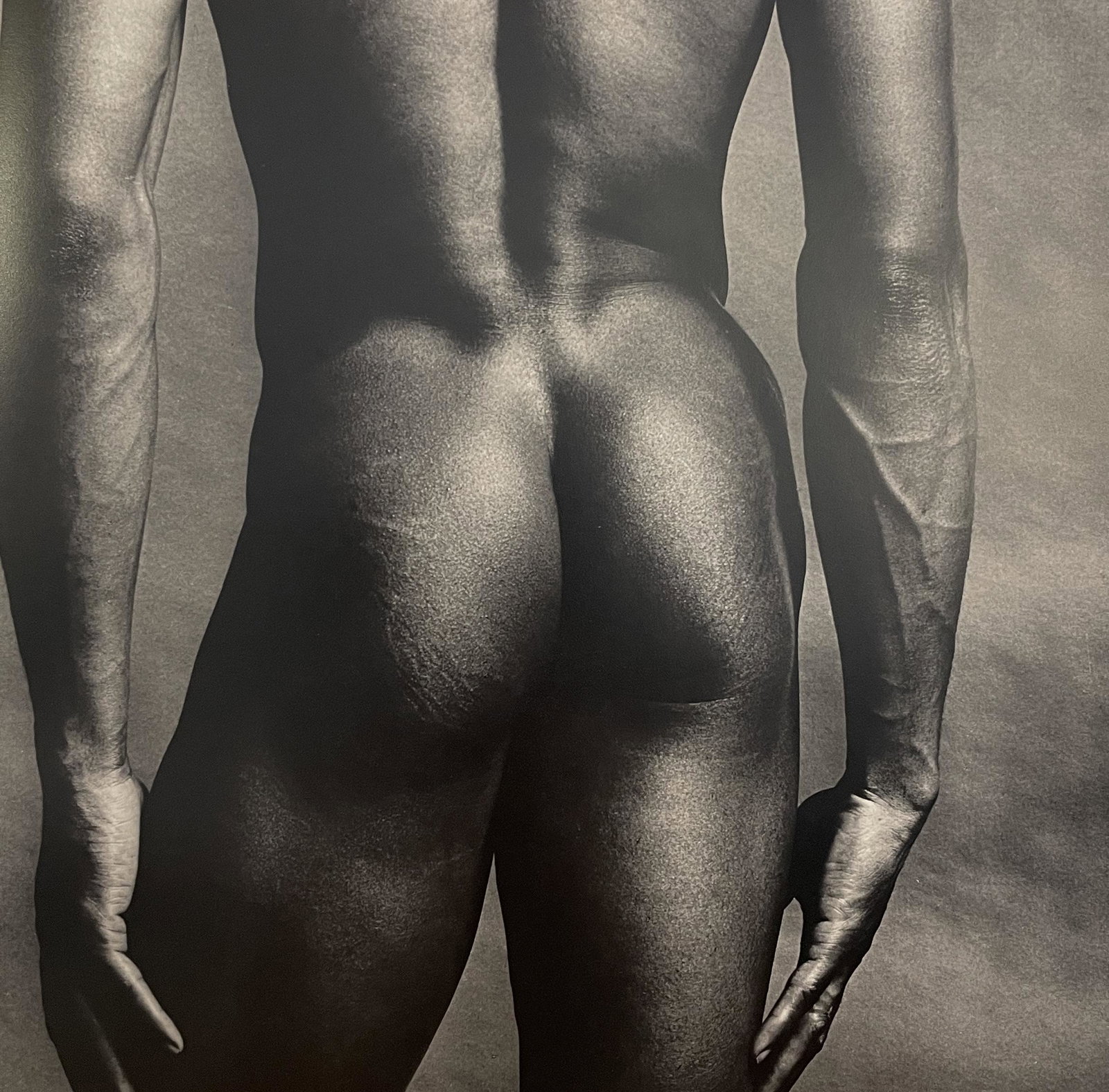 Ken Haak - Male Nude - Print: KEN HAAK (1923-1991) Male Nude Print in Colors 9 1/4" x 9 1/2"