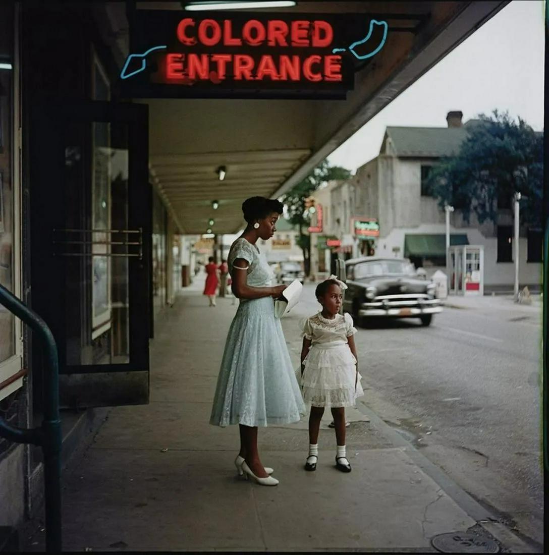 GORDON PARKS - Colored Entrance, Department Store, 1956: GORDON PARKS (1912-2006) Colored Entrance, Department Store, 1956 Archival Pigment Print, printed after 12" x 12" This photograph was part of Gordon Parks 1956 photo essay for Life Magazine documentin