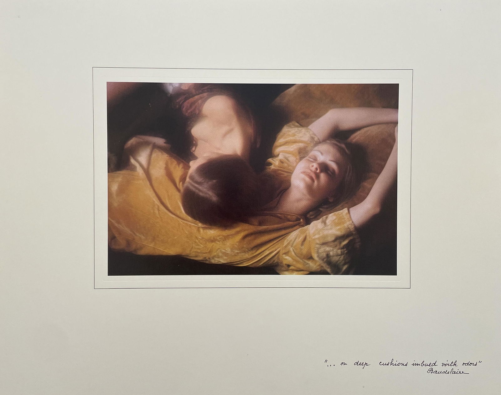 David Hamilton - Baudelaire: DAVID HAMILTON (1933-2016) Baudelaire Print in Colors 11 3/4" x 15" David Hamilton was a British photographer and film director known for his nude photographs of adolescent girls. Often controversial,
