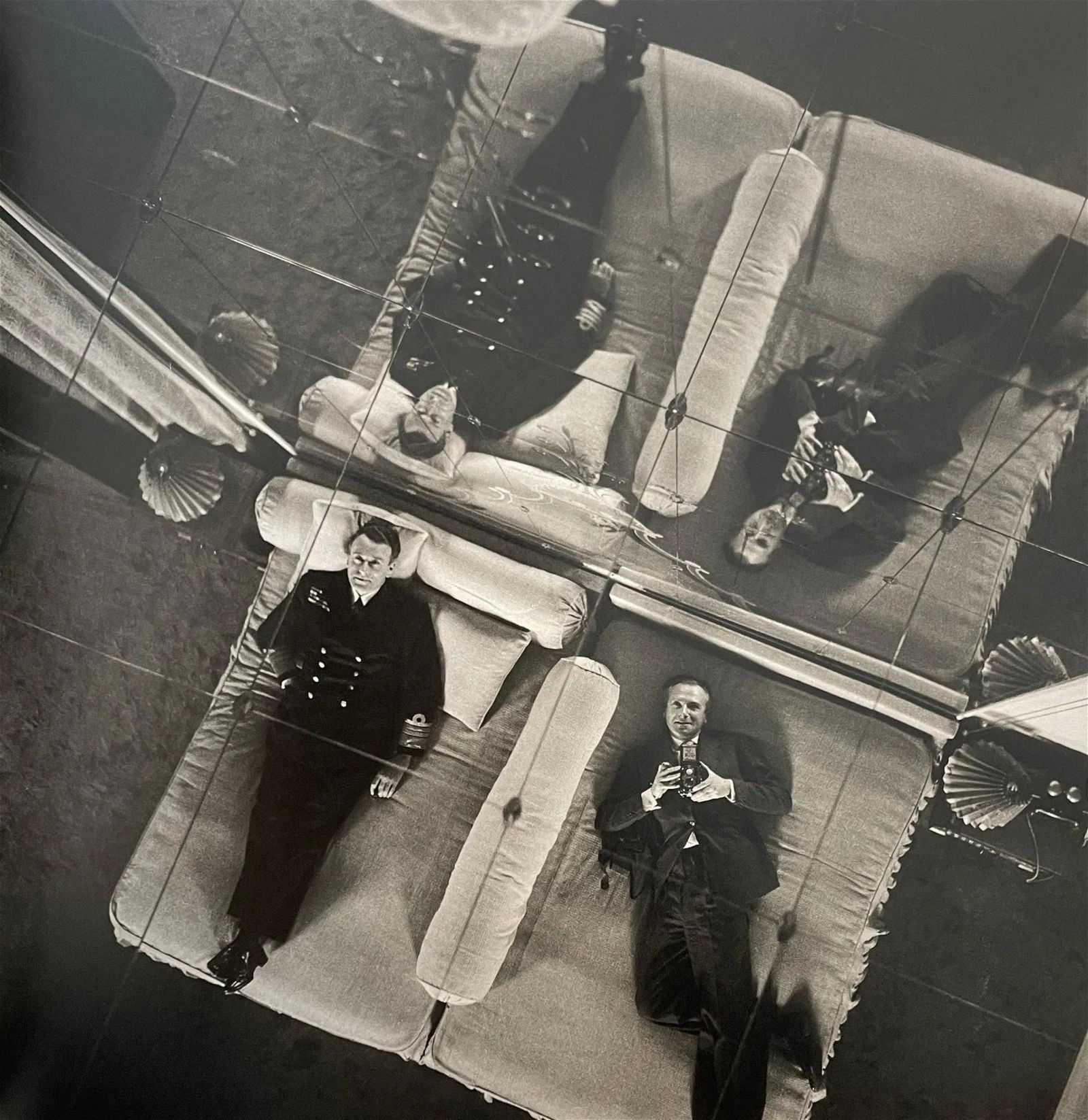 Cecil Beaton - Self-Portrait with Admiral Lord Louis Mountbatten, 1944: CECIL BEATON (1904-1980) Self Portrait with Admiral Lord Louis Mountbatten, 1944 Print in Colors 10" x 10 1/2"