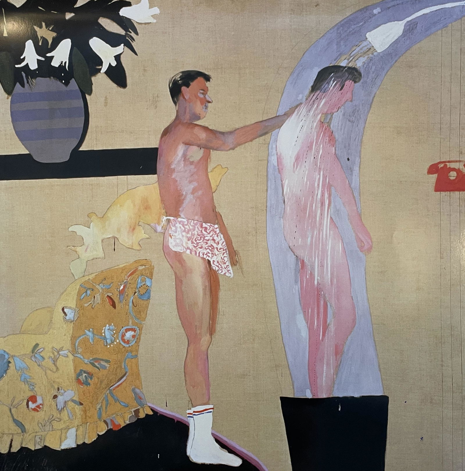 David Hockney - Domestic Scene, 1963: DAVID HOCKNEY (B. 1937) Domestic Scene, 1963 Offset Lithograph 19 3/4" x 19 1/2"