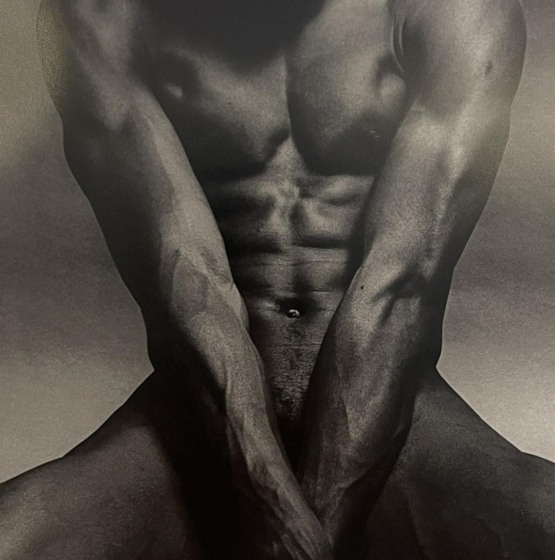Ken Haak - Male Nude - Print: KEN HAAK (1923-1991) Male Nude Print in Colors 7 1/4" x 7 1/4"