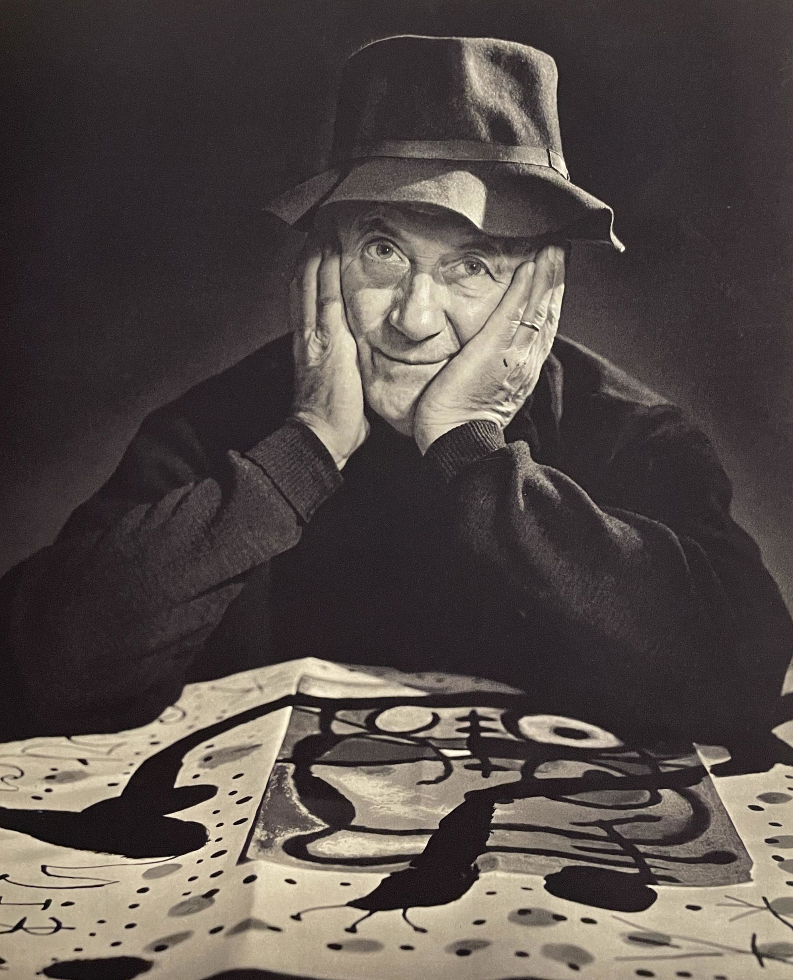 Yousuf Karsh - Joan Miro: YOUSUF KARSH (1908-2002) Joan Miro Photogravure 9 1/4" x 12" Yousuf Karsh was an Armenian-Canadian photographer known for his portraits of Winston Churchill, Marilyn Monroe, and Albert Einstein. â€