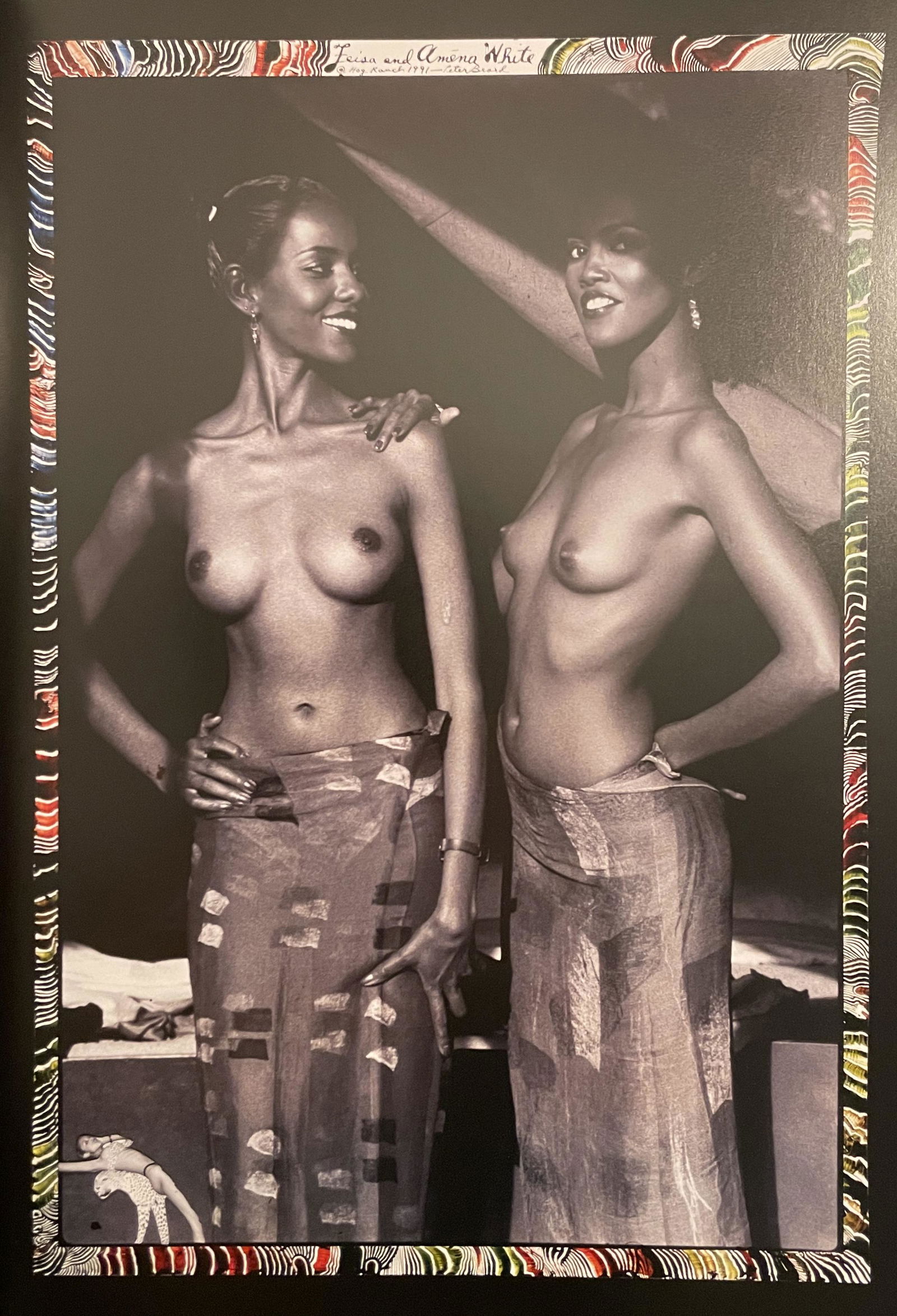 Peter Beard - Feisa and Amona White, 1991: PETER BEARD (1938-2020) Feisa and Amona White, Hog Ranch, 1991 Print in Colors, Printed in the 2000s 7" x 10 1/4" Peter Beard was an American photographer best known for his documentary images of Afri