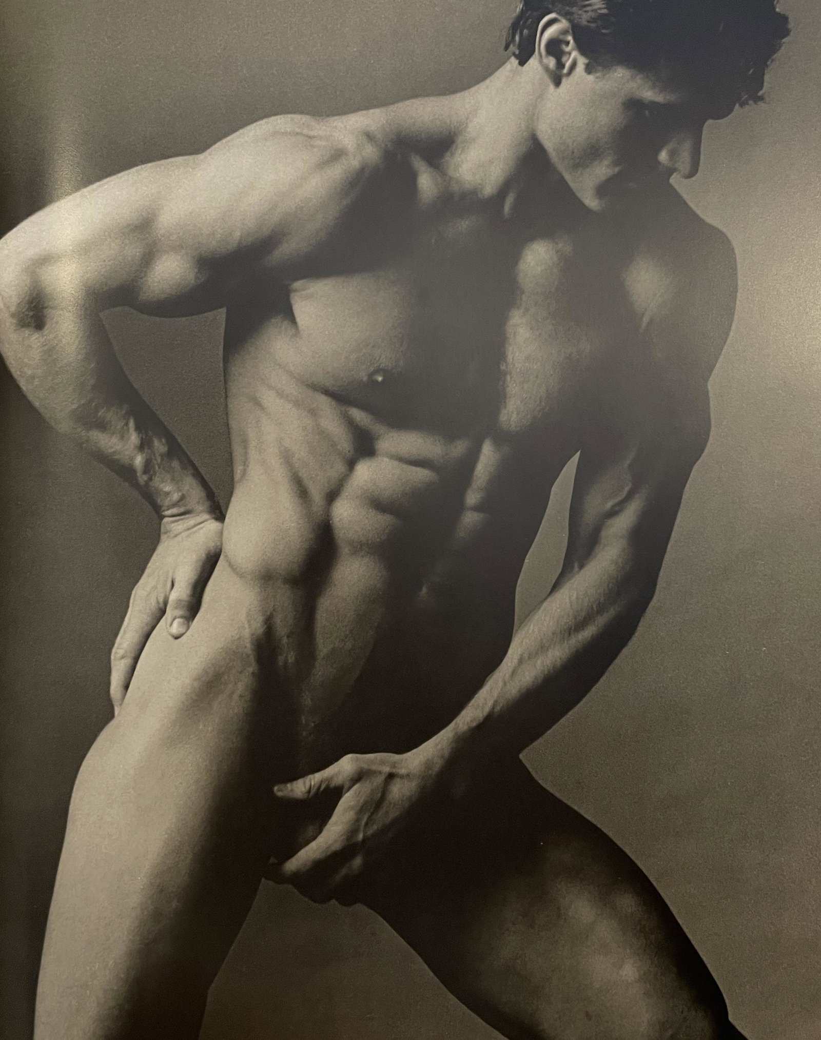 Ken Haak - Male Nude - Print: KEN HAAK (1923-1991) Male Nude Print in Colors 10 1/4" x 13 1/4"