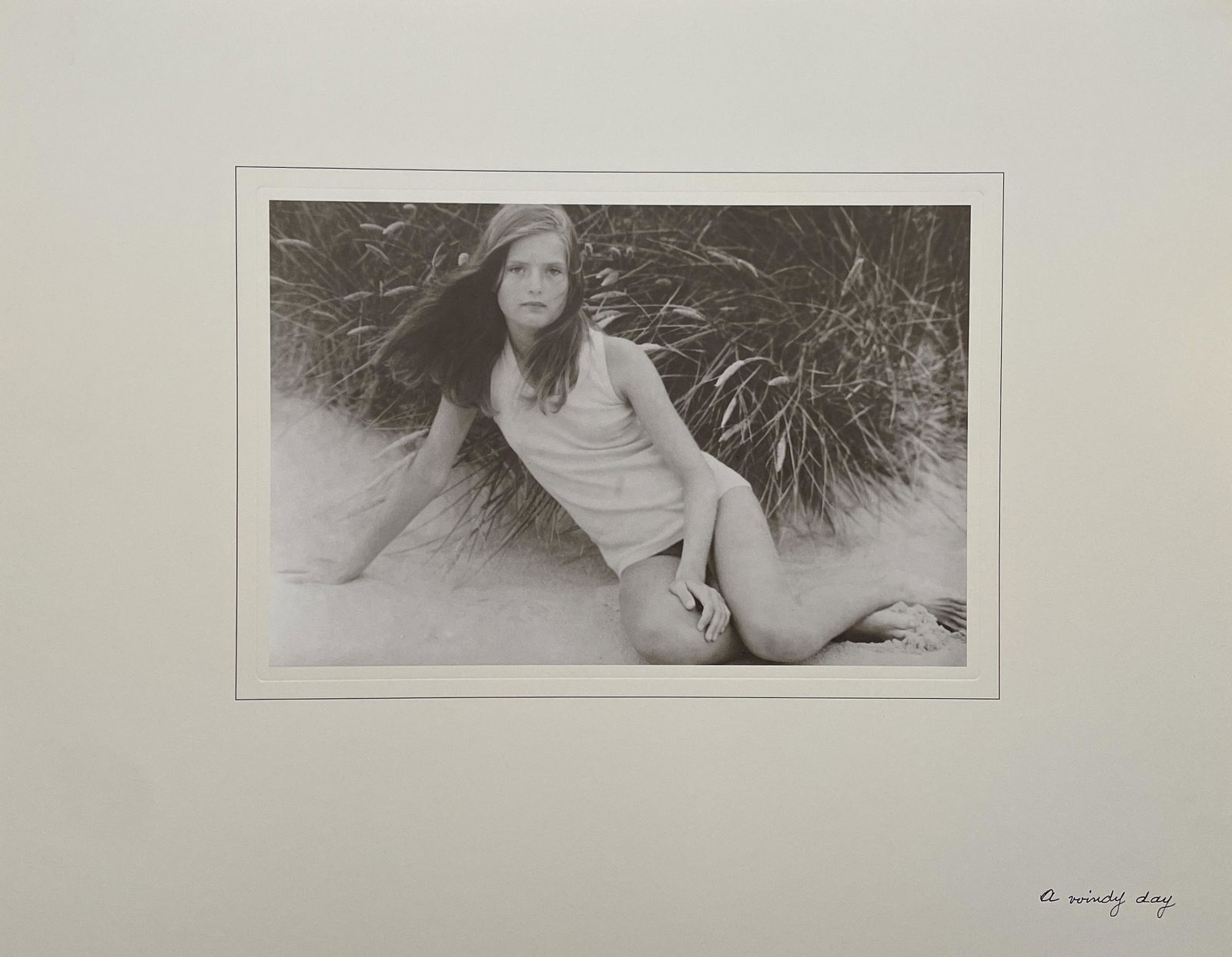 David Hamilton - A Windy Day: DAVID HAMILTON (1933-2016) A Windy Day Print in Colors 11 3/4" x 15" David Hamilton was a British photographer and film director known for his nude photographs of adolescent girls. Often controversial