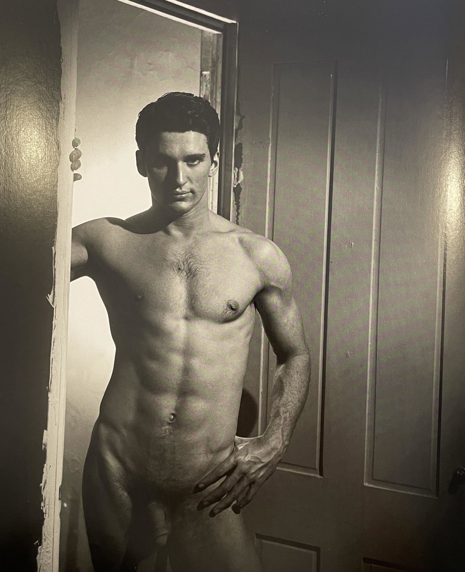 George Platt Lynes - Male Nude: GEORGE PLATT LYNES (1907-1955) Male Nude Print in Colors, Printed in the 2010s 9 3/4" x 12" George Platt Lynes was an American fashion photographer. His grayscale work is characterized by its sexual a