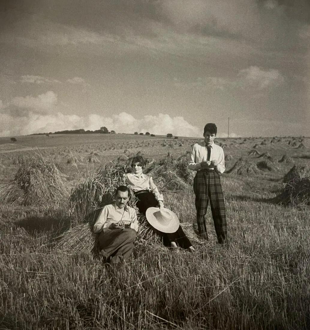 Cecil Beaton - Lucian Freud, 1948: CECIL BEATON (1904-1980) Lucian Freud, Stanislaw Radziwill and Clarissa Eden, Countess of Avon, Wiltshire, 1948 Print in Colors 10 1/4" x 10 1/2"