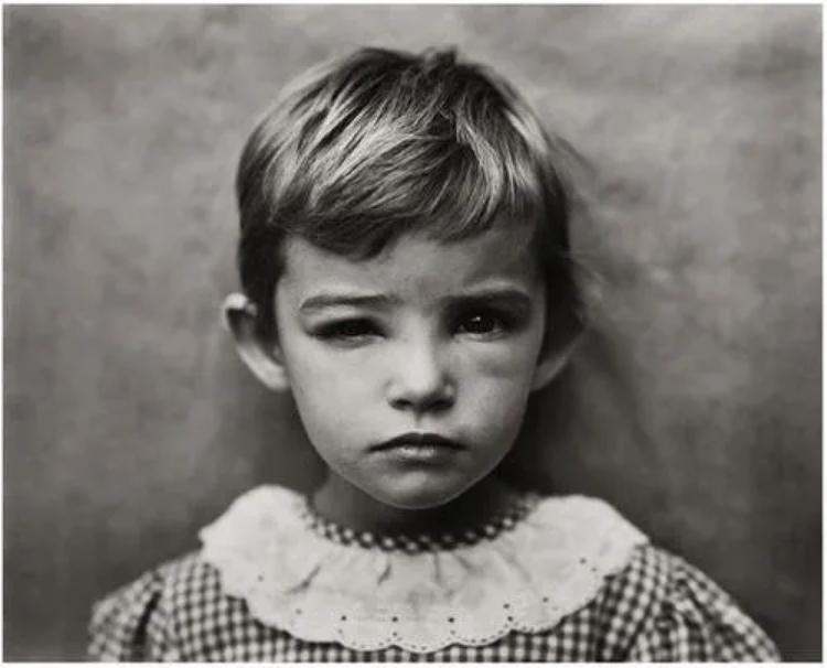 Sally Mann - Damaged Child, 1984: SALLY MANN (B. 1951) Damaged Child, 1984 Print in Colors 7" x 9" Sally Mann is an American photographer known for her black-and-white portraits of her family and documentation of the landscape of the