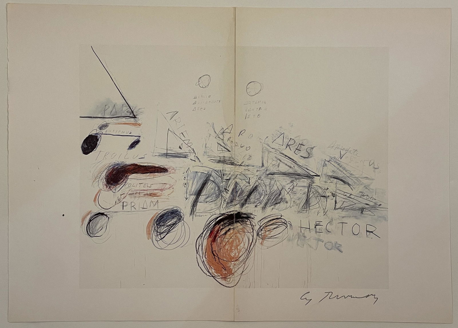 Cy Twombly - Untitled, Hand Signed Print (1 of 4)