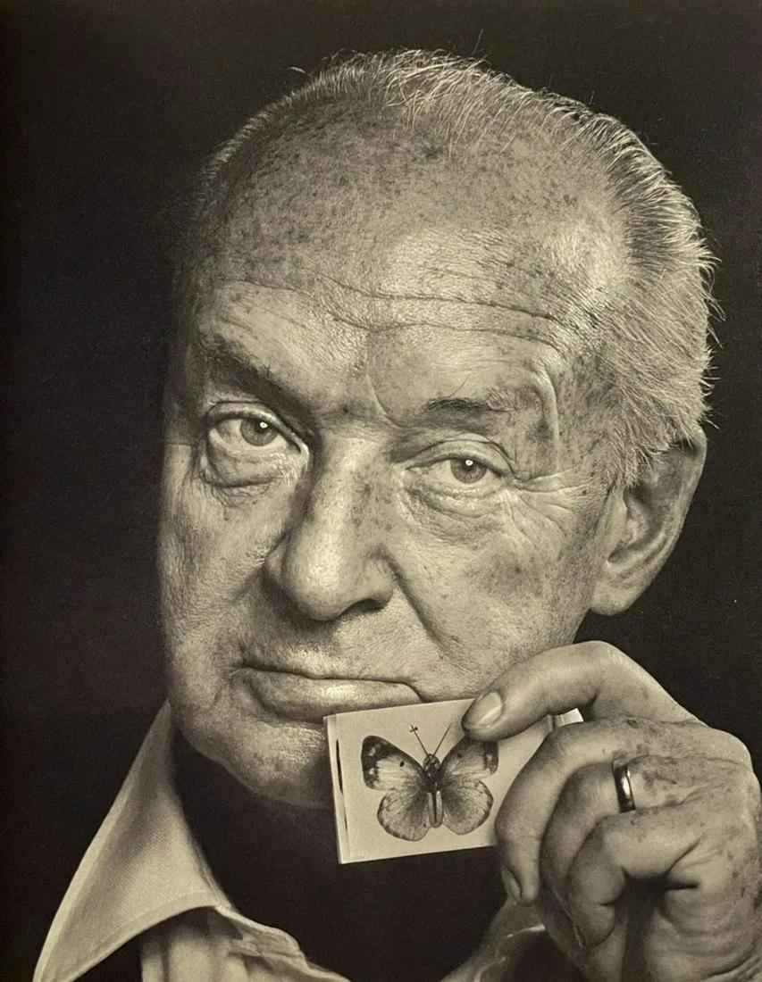 Yousuf Karsh - Vladimir Nabokov: YOUSUF KARSH (1908-2002) Vladimir Nabokov Print in Colors 9 1/4" x 11 3/4" Yousuf Karsh was an Armenian-Canadian photographer known for his portraits of Winston Churchill, Marilyn Monroe, and Albert E