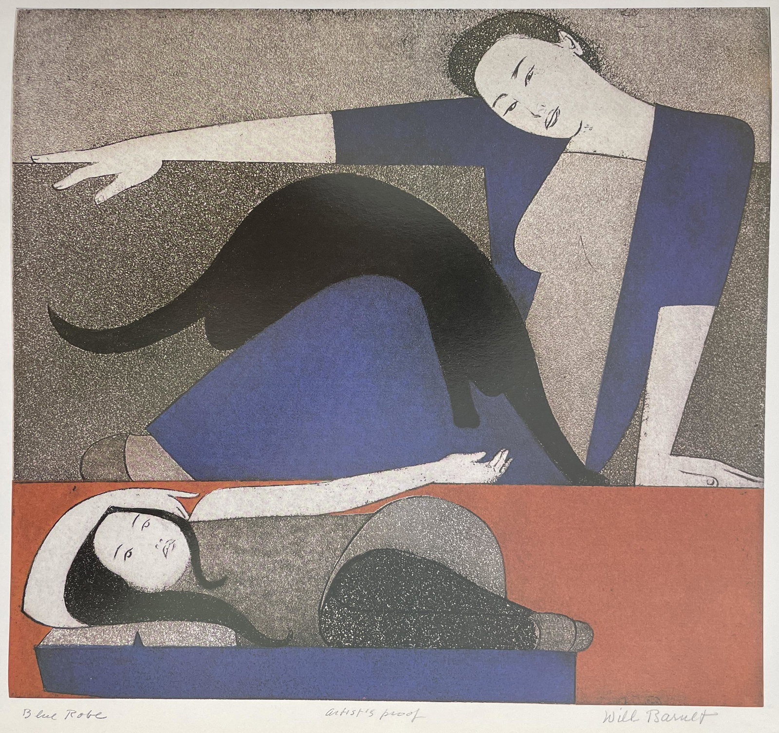 Will Barnet - Blue Robe, 1971 (1 of 1)