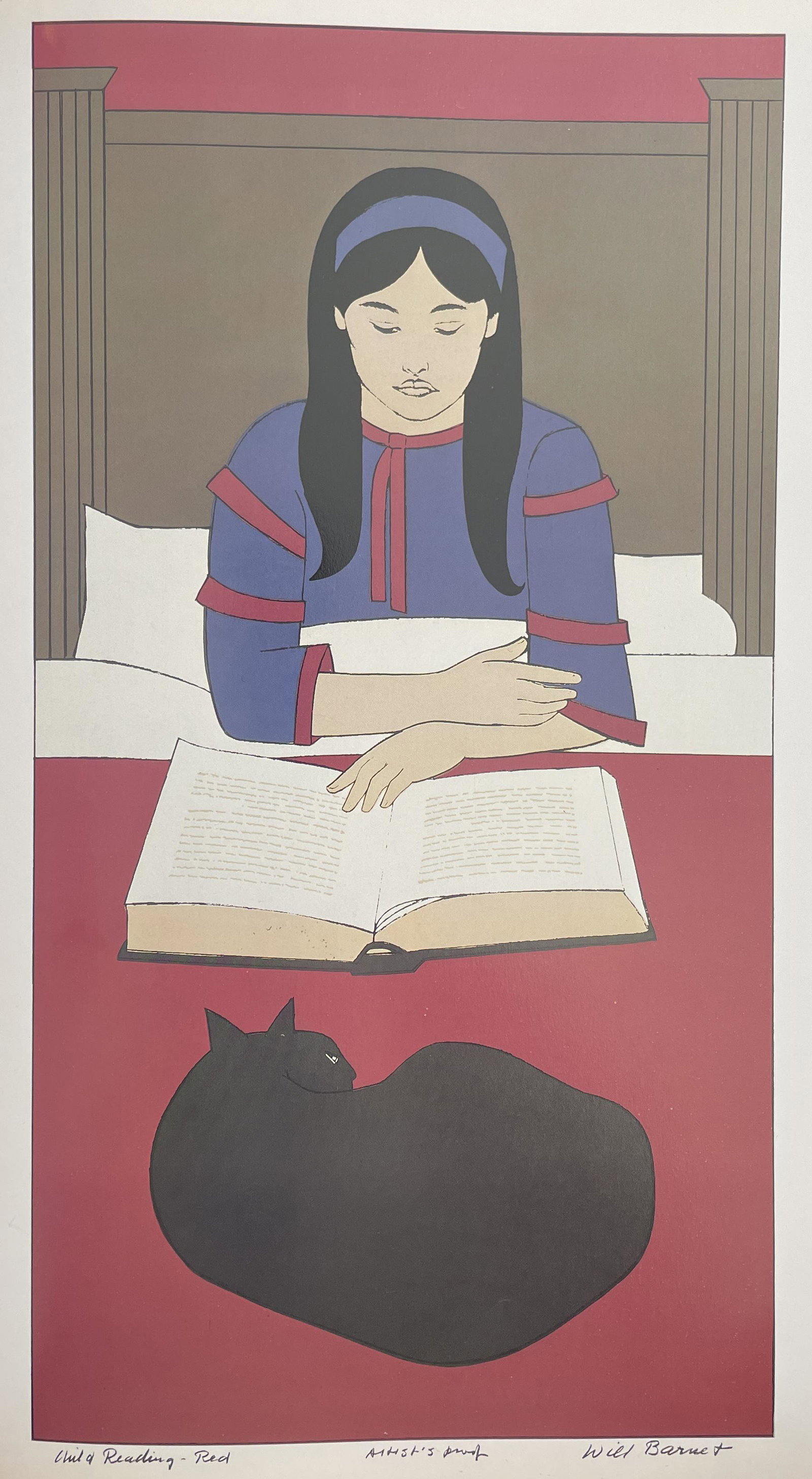 Will Barnet - Child Reading, 1970 (1 of 1)