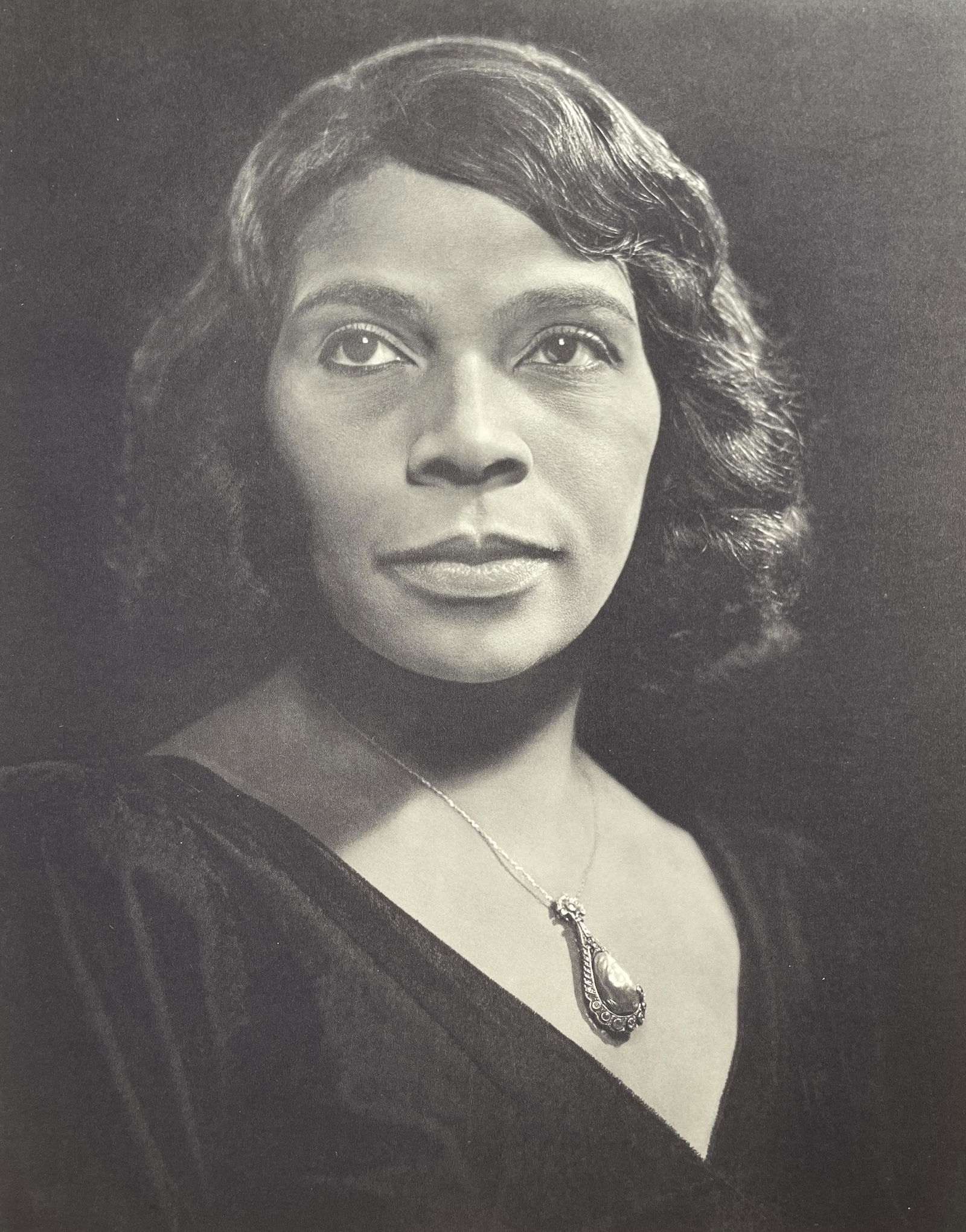 Yousuf Karsh - Marian Anderson, 1945: YOUSUF KARSH (1908-2002) Marian Anderson, 1945 Print in Colors 9" x 12" Yousuf Karsh was an Armenian-Canadian photographer known for his portraits of Winston Churchill, Marilyn Monroe, and Albert Eins
