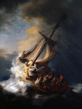Rembrandt - Chrst in the Storm on the Lake of Galilee, 1633 (1 of 1)