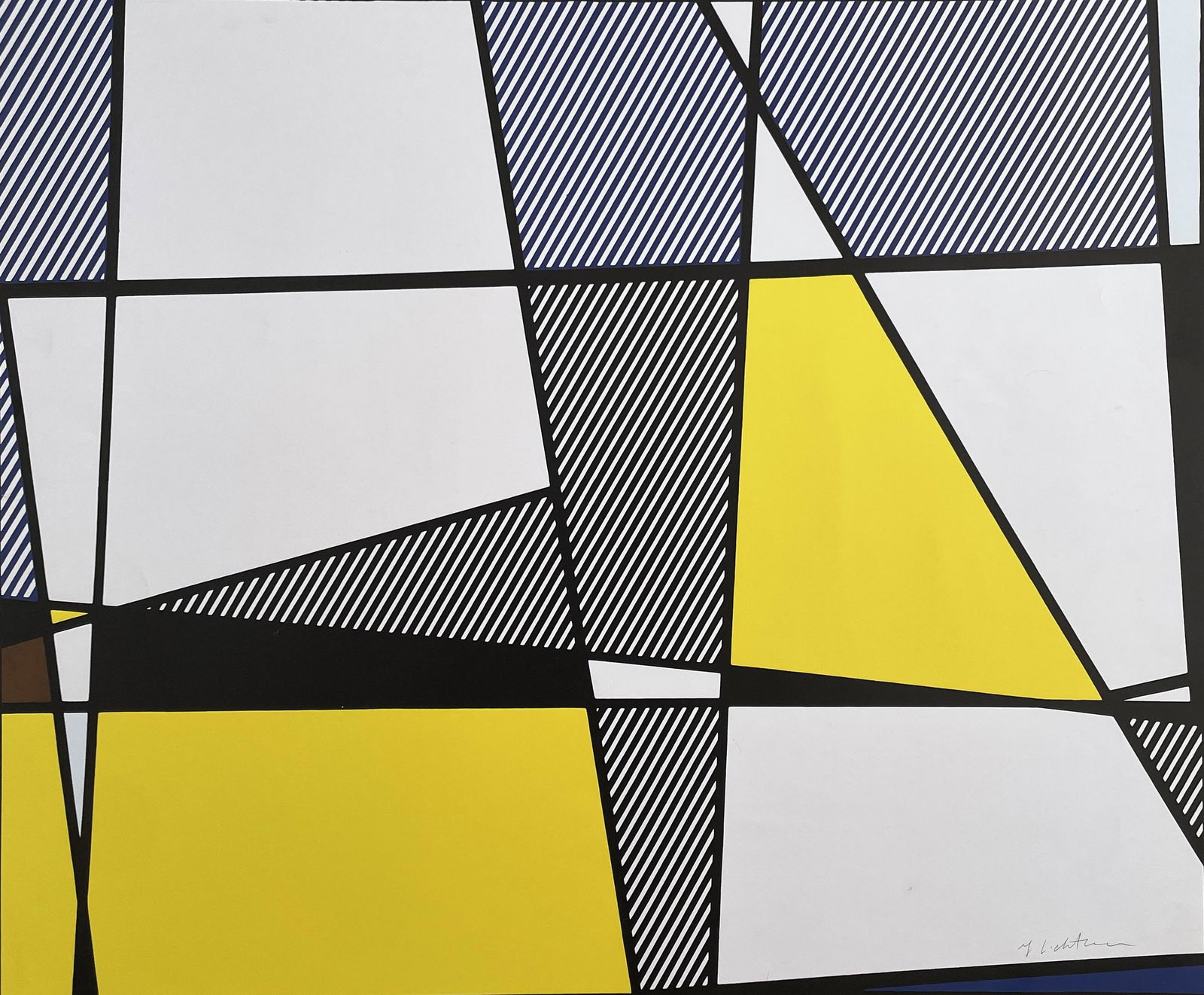 Roy Lichtenstein - Cow Going Abstract, Hand Signed Panel (1 of 8)