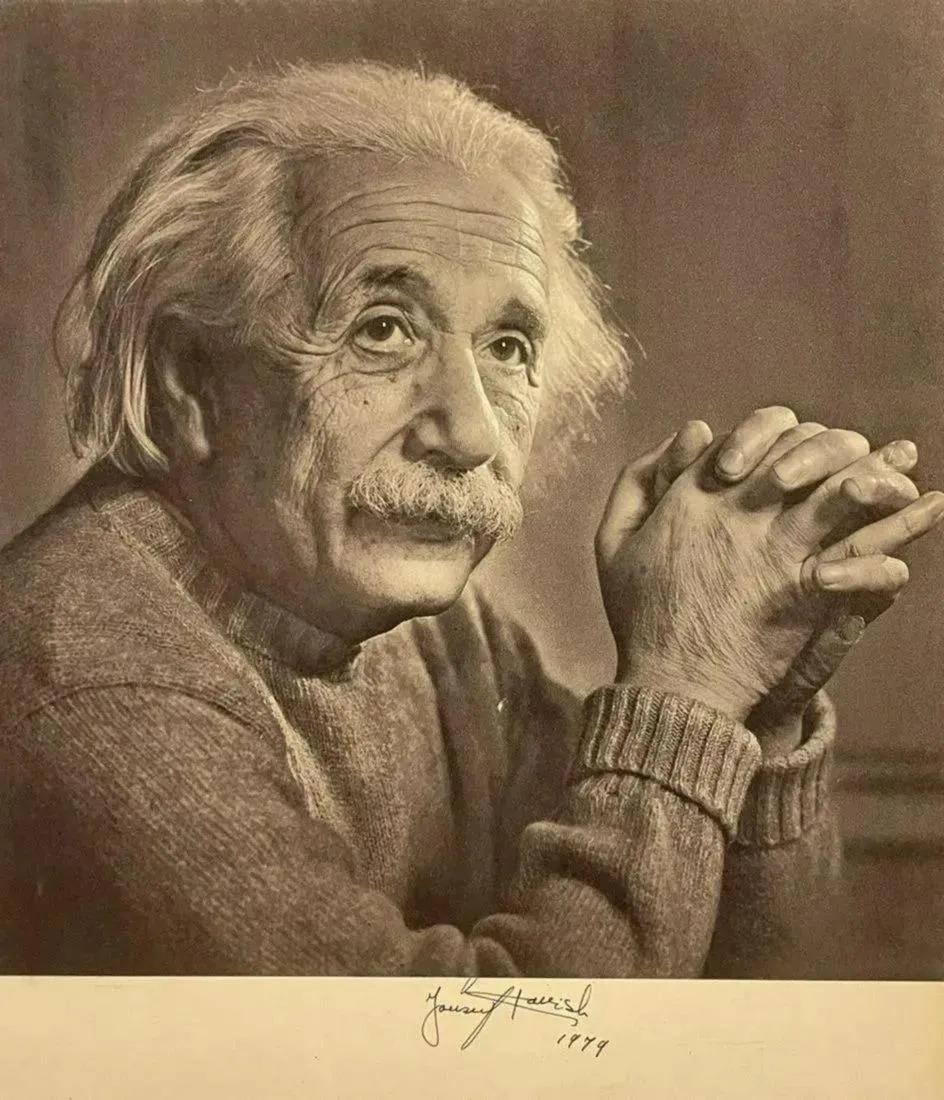 Yousuf Karsh - Albert Einstein - Hand Signed (1 of 5)