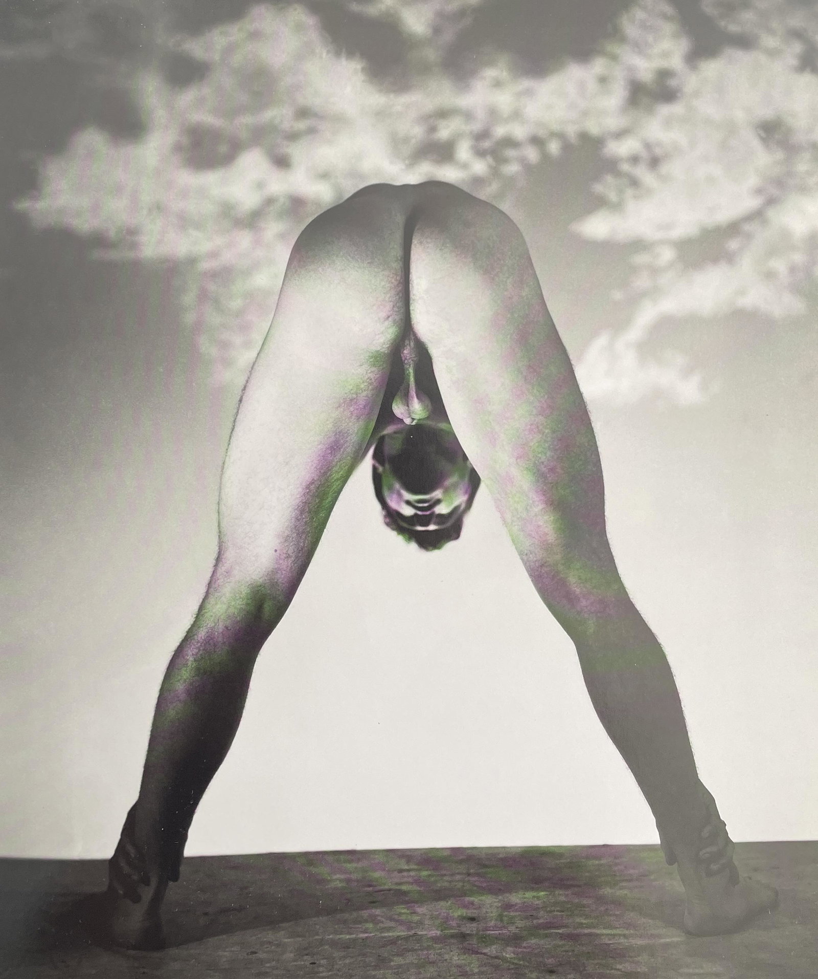 George Platt Lynes - Male Nude: GEORGE PLATT LYNES (1907-1955) Male Nude Print in Colors 12" x 10" George Platt Lynes was an American fashion photographer. His grayscale work is characterized by its sexual and homoerotic overtones, 