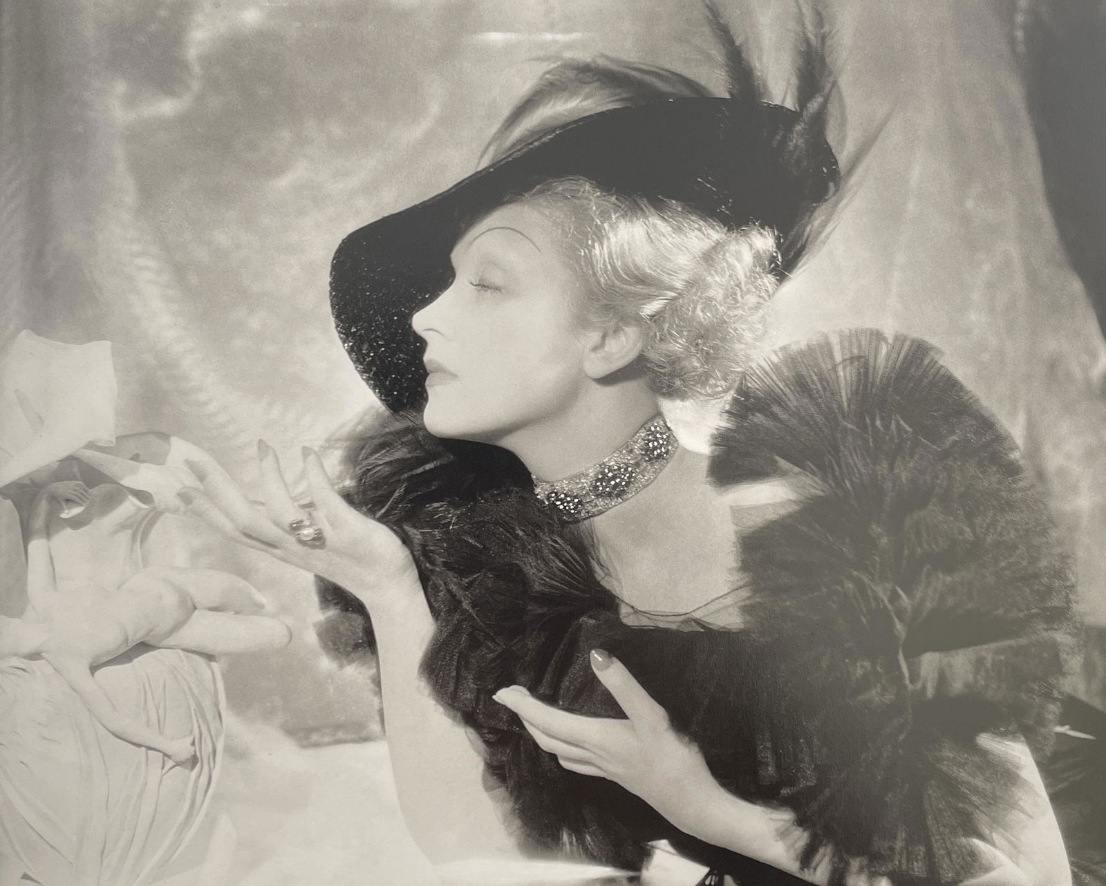 Cecil Beaton - Marlene Dietrich, 1935: CECIL BEATON (1904-1980) Marlene Dietrich, 1935 Print in Colors 10 1/4" x 8 1/4" Cecil Beaton was a British photographer and designer best known for his elegant photographs of high society. Working wi