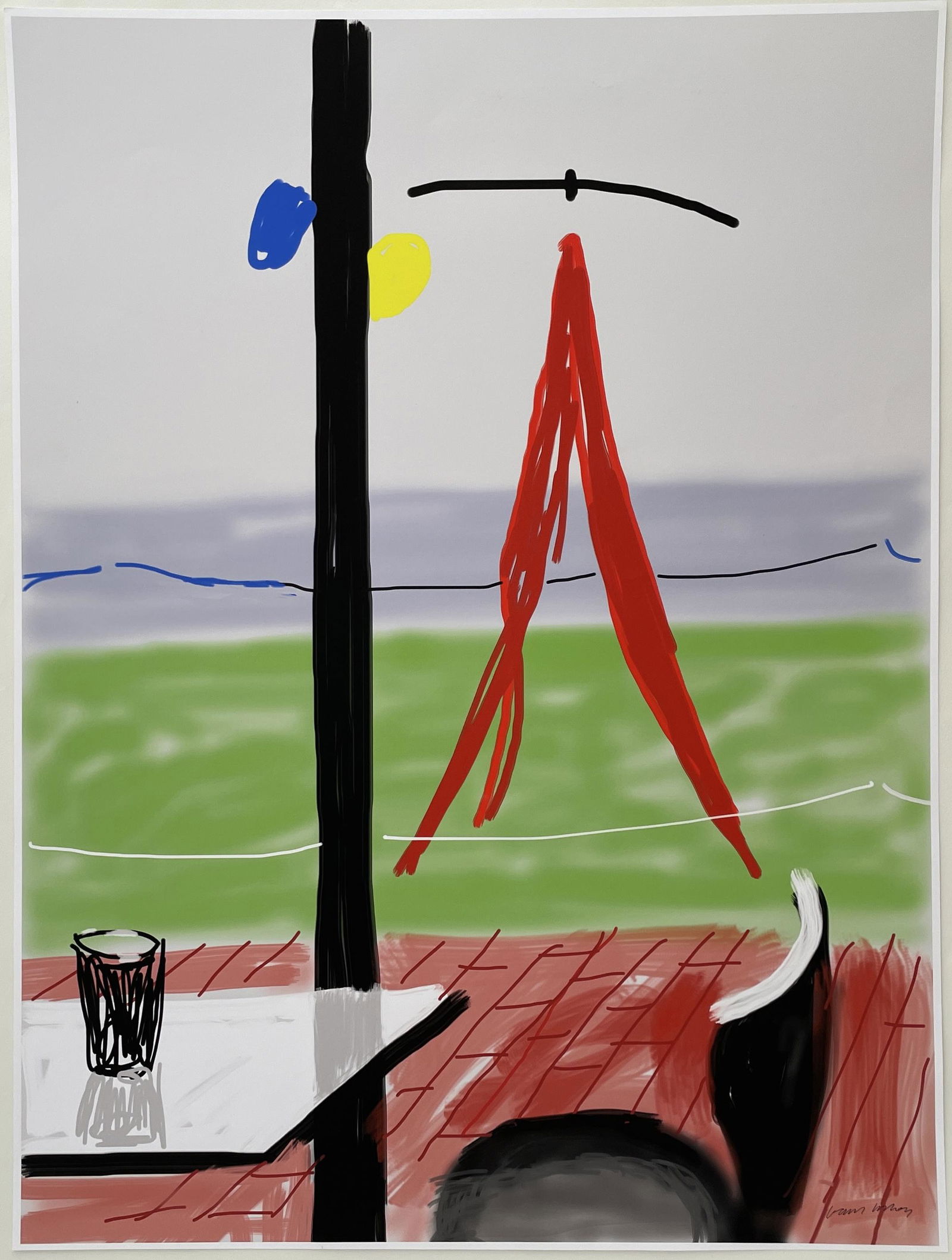 David Hockney - Hand Drawn on iPad - Signed (1 of 7)