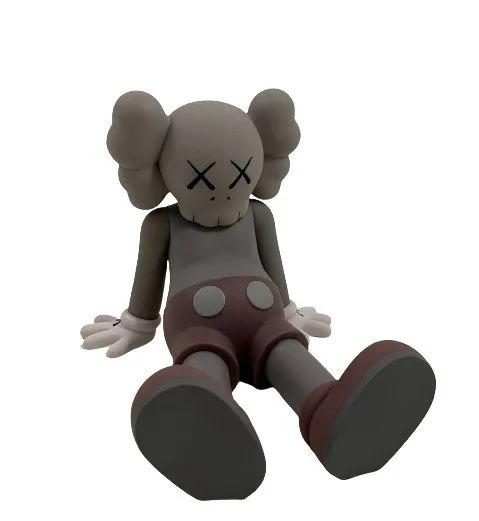 KAWS - Holiday Taipei Vinyl Figure Grey: KAWS Holiday Taipei Vinyl Figure 6 inches Long, 5 inches tall
