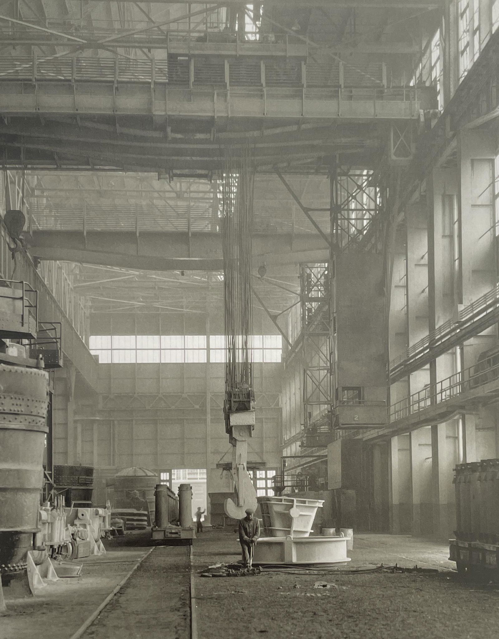 Charles Sheeler - Ford Plant, 1927: CHARLES SHEELER (1883-1965) Ford Plant, 1927 Print in colors 6 1/2" x 8 1/2" Charles Sheeler was an American artist known for his involvement in the Precisionism movement along with Charles Demuth, Ge