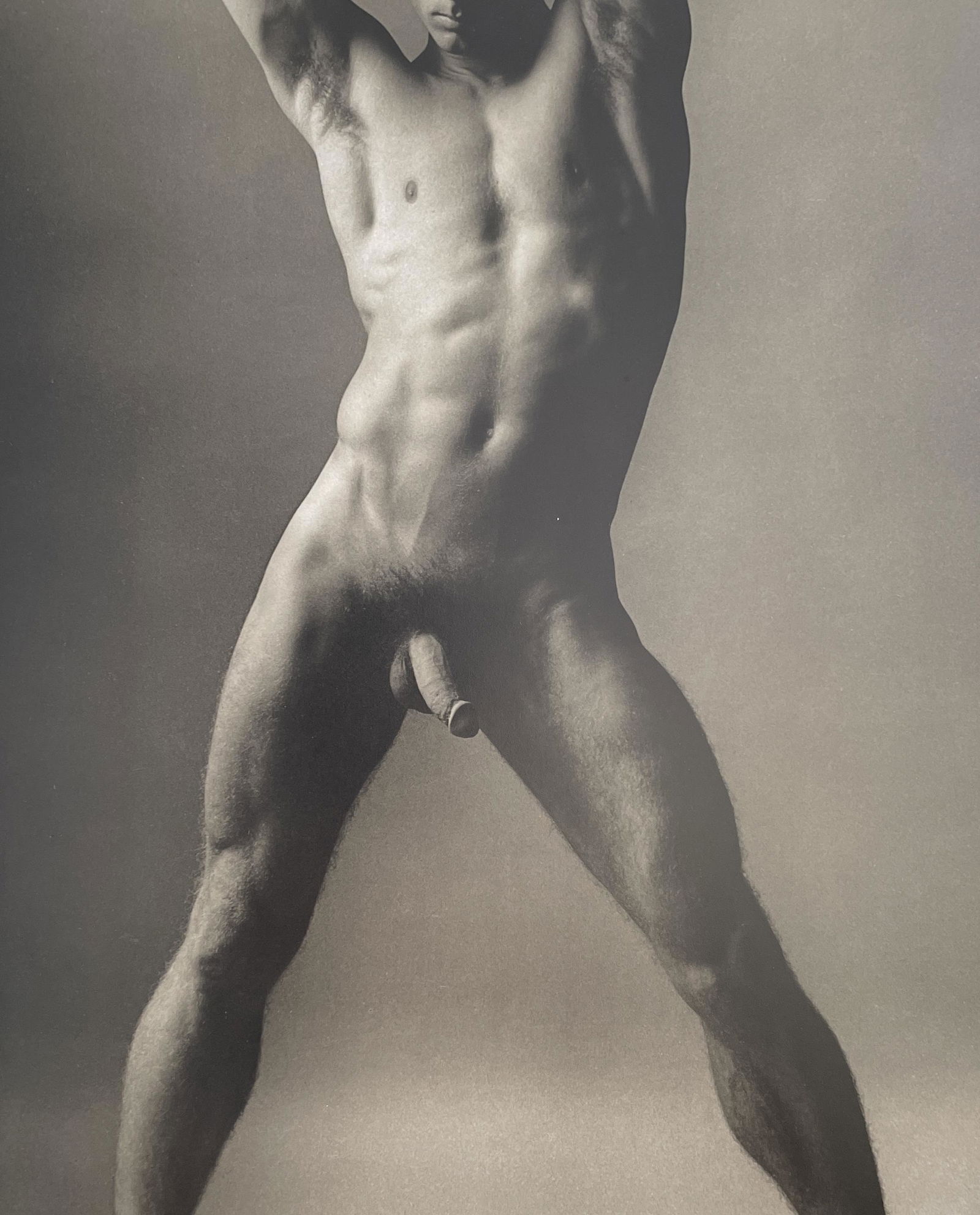 Ken Haak - Male Nude, 1986: KEN HAAK (1923-1991) Male Nude, 1986 Print in Colors 9" x 11 1/2" Ken Haak became a self-taught explorer in fashion photography who played light and shadow against skin and fabric to not simply dramat