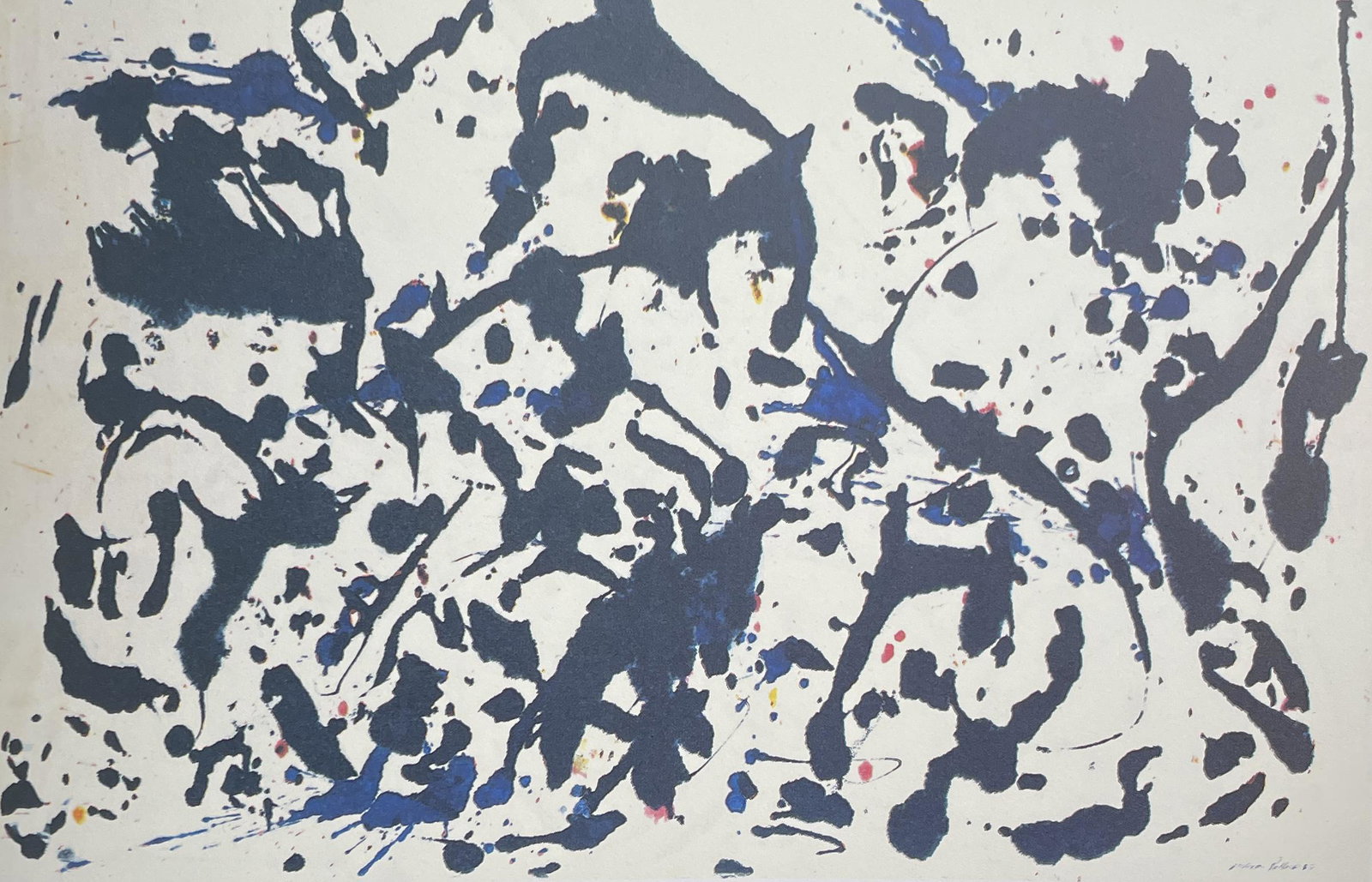 Jackson Pollock - Number 18, 1951: JACKSON POLLOCK (1912-1956) Number 18, 1951 Print in Colors 5 1/2" x 9" Jackson Pollock was one of the most famous Post-War American artists. A pioneer of Abstract Expressionism, Pollockâ€™s drip