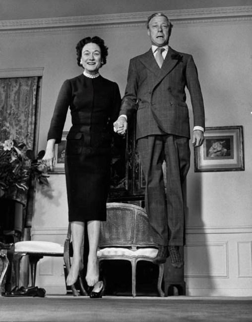 Philippe Halsman - The Duke and Duchess of Windsor, 1956: PHILIPPE HALSMAN (1906-1979) The Duke and Duchess of Windsor in "The Photograph that Made the World Jump" Print in Colors 6 1/4" x 8 1/4" Philippe Halsman was a Latvian-born American photographer know