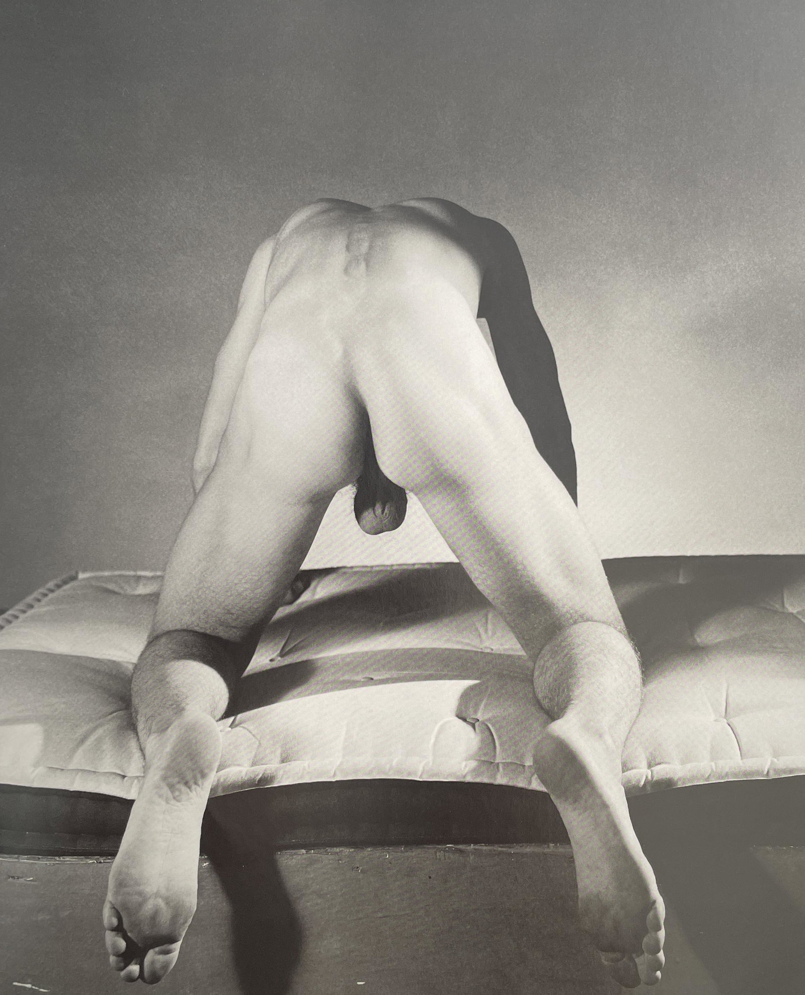 George Platt Lynes - Male Nude: GEORGE PLATT LYNES (1907-1955) Male Nude Print in Colors 8 3/4" x 11" George Platt Lynes was an American fashion photographer. His grayscale work is characterized by its sexual and homoerotic overtone