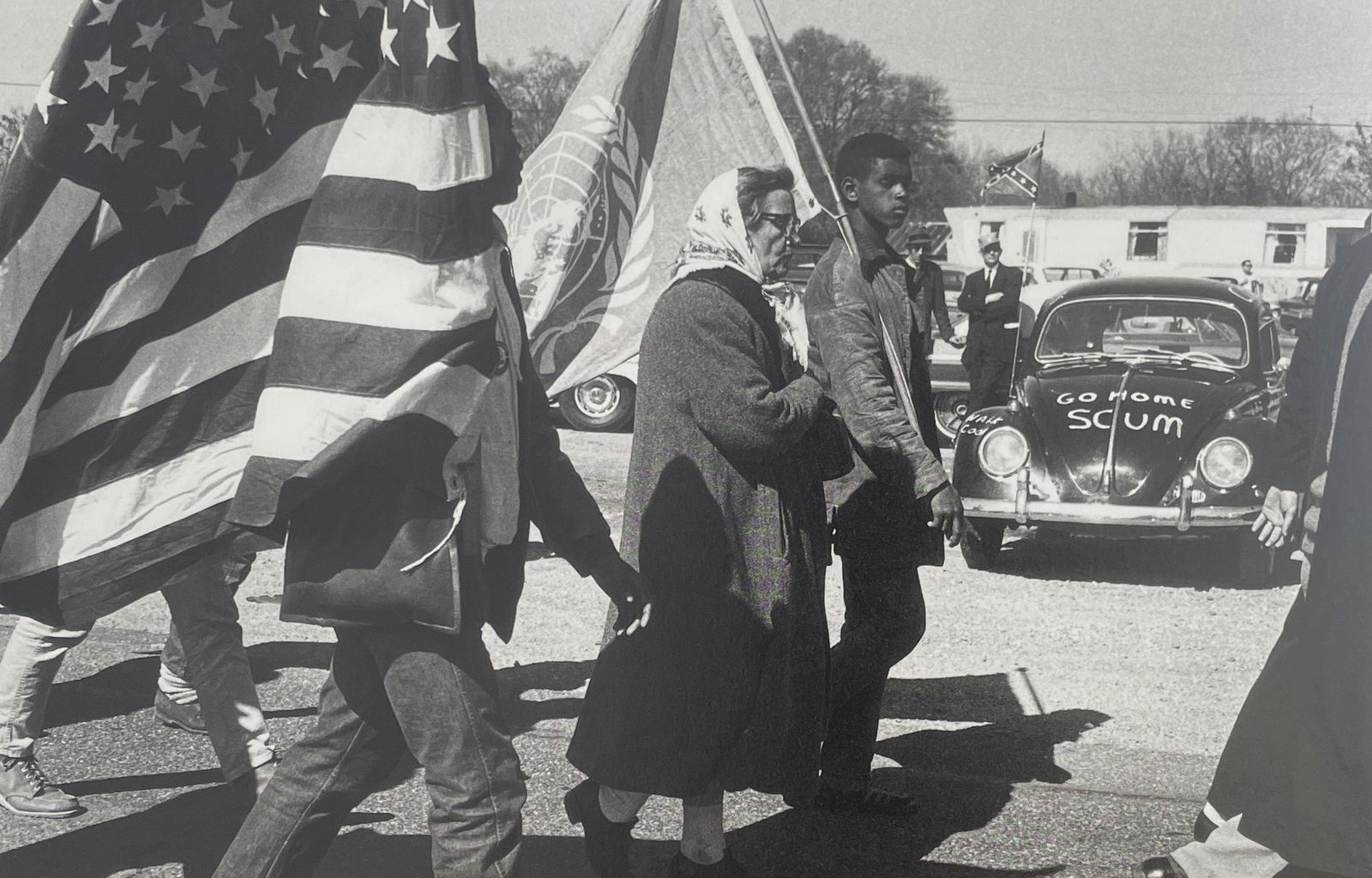 Bruce Davidson - Selma to Montgomery March, 1965: BRUCE DAVIDSON (B. 1933) Selma to Montgomery March, 1965 Print in Colors 9 1/2" x 6 1/4" Bruce Davidson is an American photographer known for capturing images of communities and individuals living on